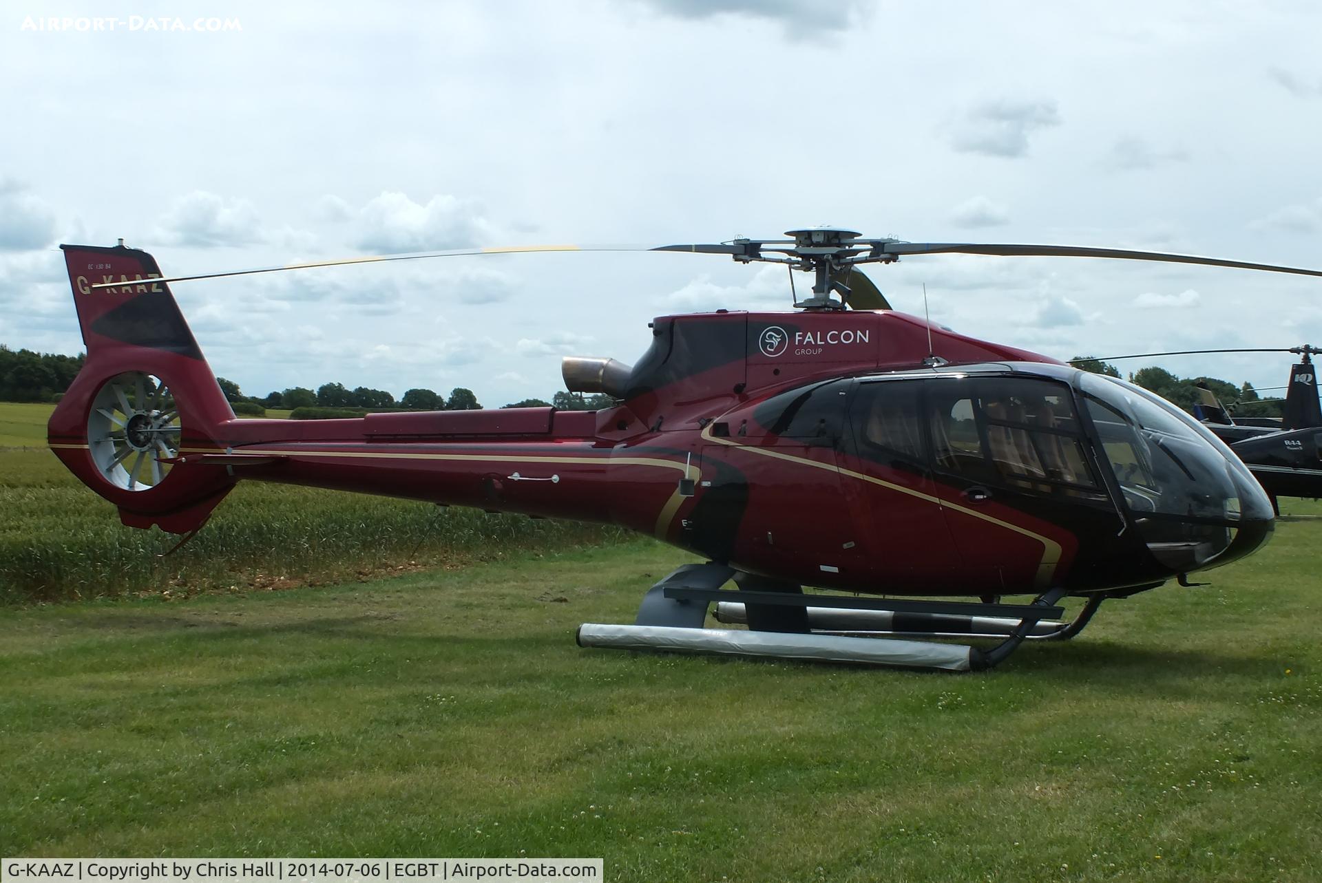 G-KAAZ, 2009 Eurocopter EC-130B-4 (AS-350B-4) C/N 4716, ferrying race fans to the British F1 Grand Prix at Silverstone