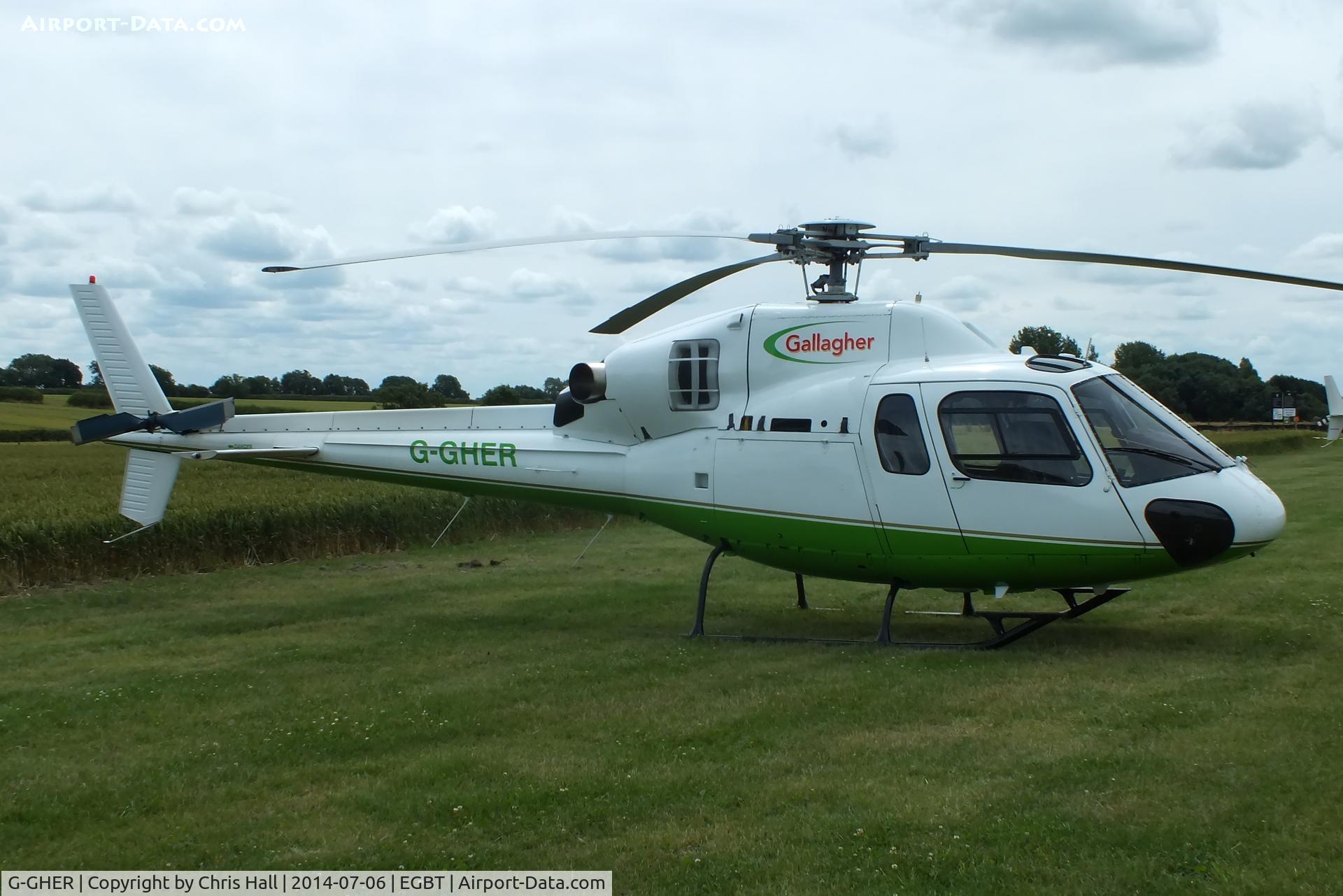 G-GHER, 1998 Eurocopter AS-355N Ecureuil 2 C/N 5658, ferrying race fans to the British F1 Grand Prix at Silverstone