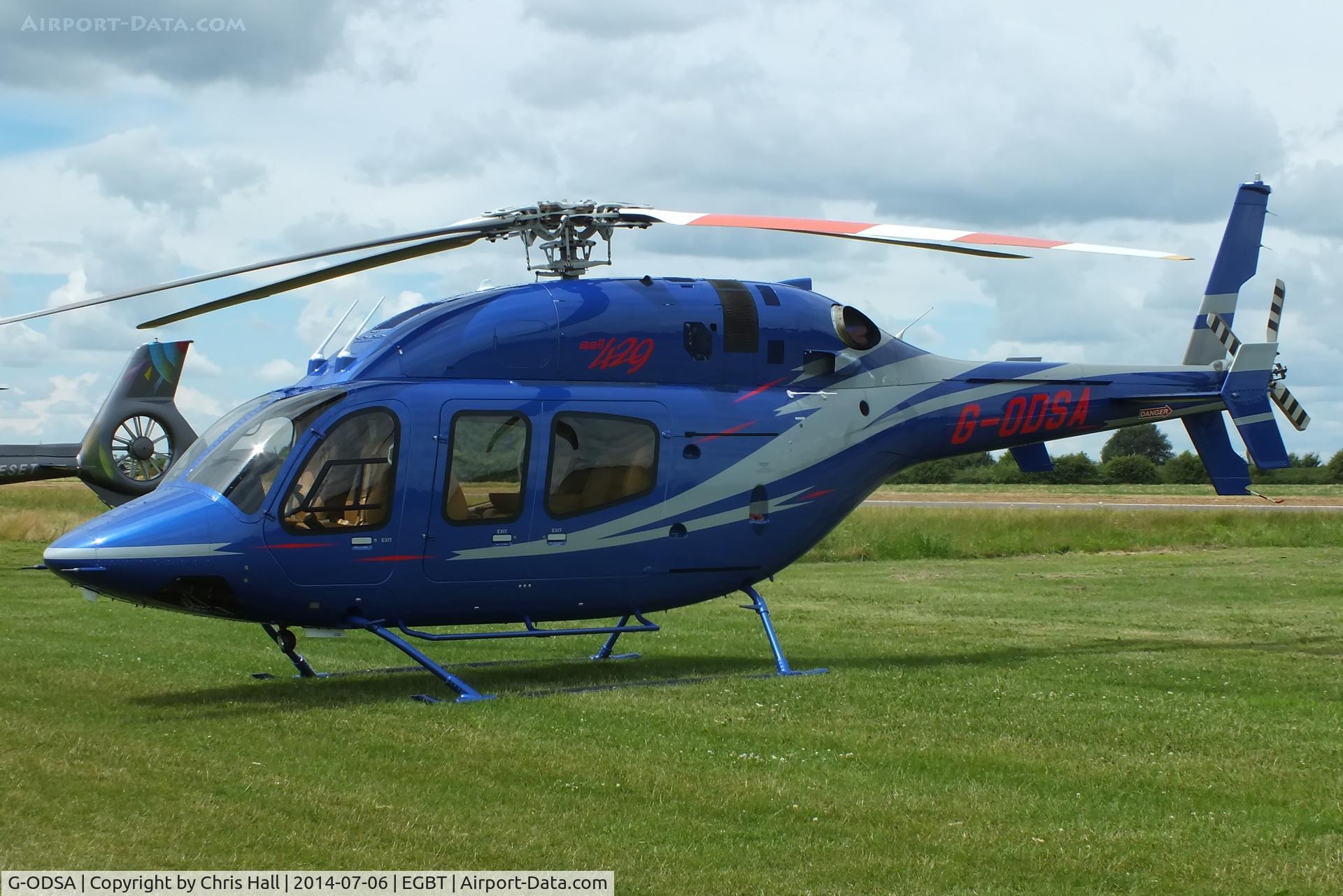 G-ODSA, 2013 Bell 429 GlobalRanger C/N 57139, ferrying race fans to the British F1 Grand Prix at Silverstone
