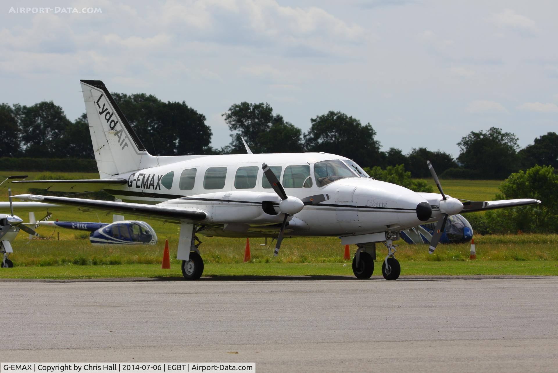 G-EMAX, 1979 Piper PA-31-350 Chieftain C/N 31-7952029, bringing race fans to the British F1 Grand Prix at Silverstone
