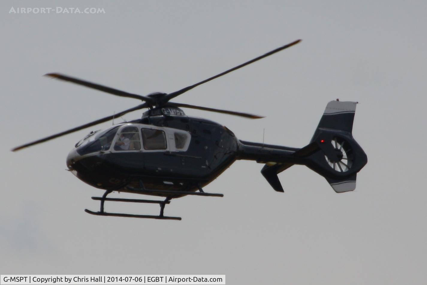G-MSPT, 2004 Eurocopter EC-135T-2 C/N 0361, ferrying race fans to the British F1 Grand Prix at Silverstone