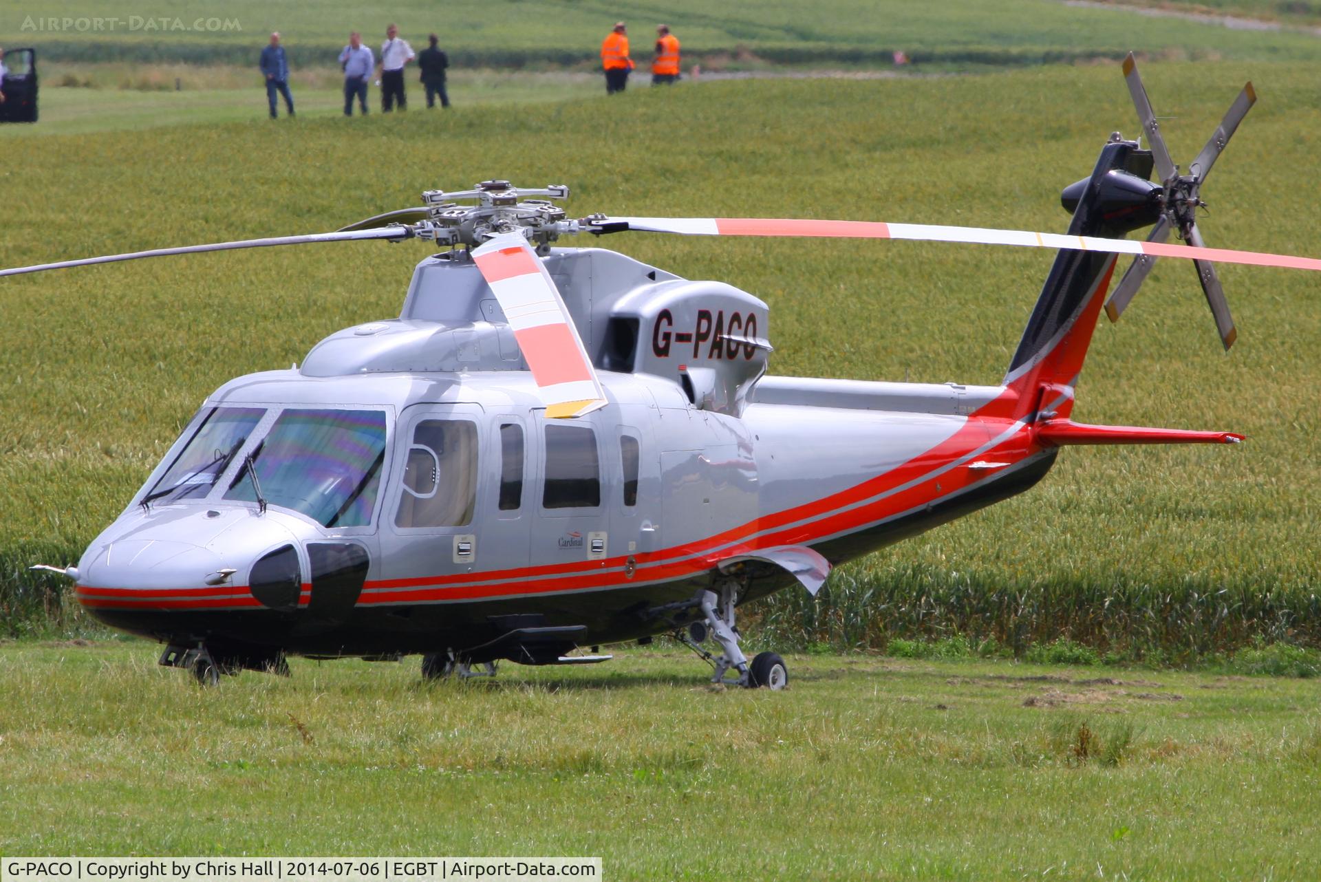 G-PACO, 2009 Sikorsky S-76C C/N 760782, ferrying race fans to the British F1 Grand Prix at Silverstone
