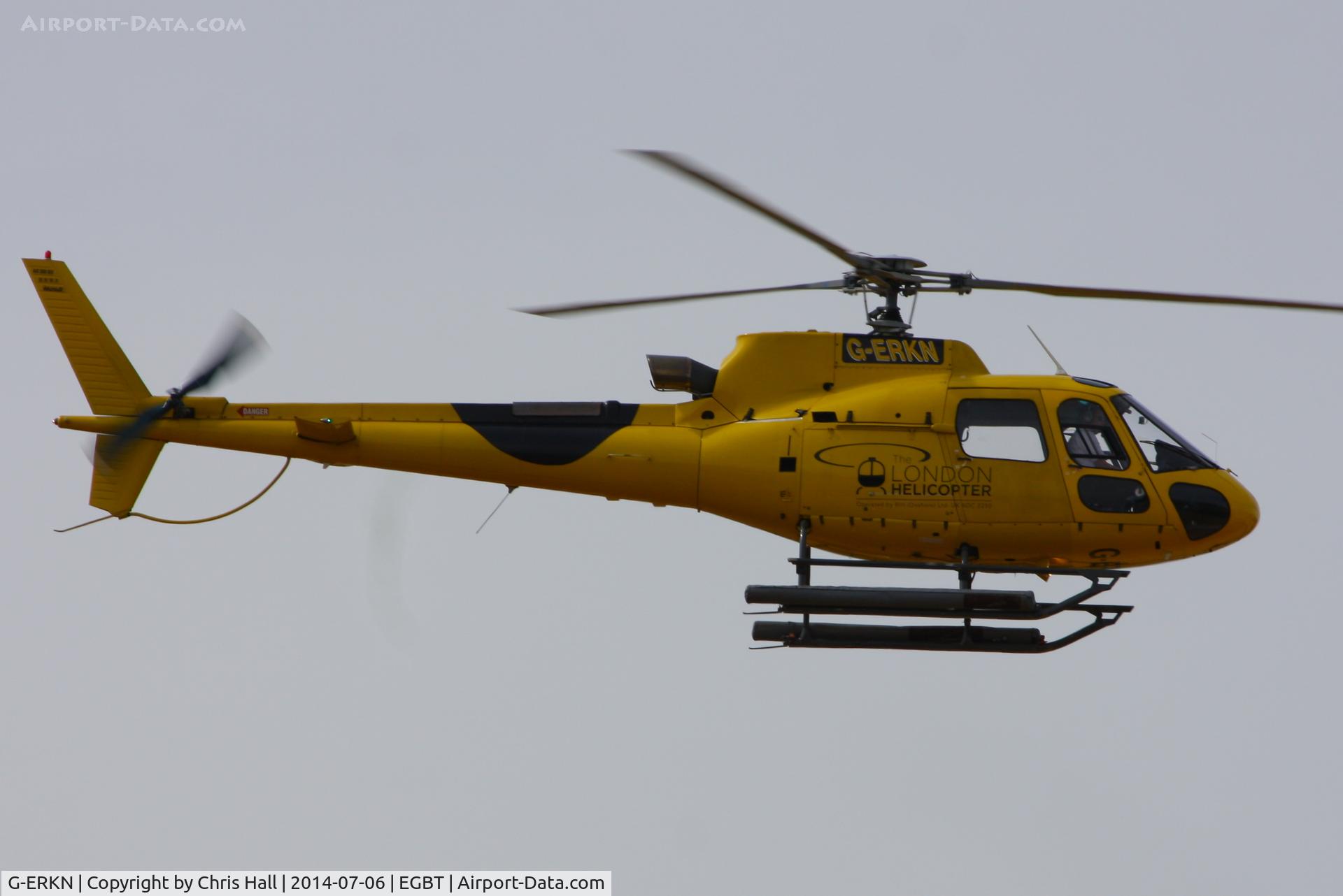 G-ERKN, 2002 Eurocopter AS-350B-3 Ecureuil Ecureuil C/N 3587, ferrying race fans to the British F1 Grand Prix at Silverstone
