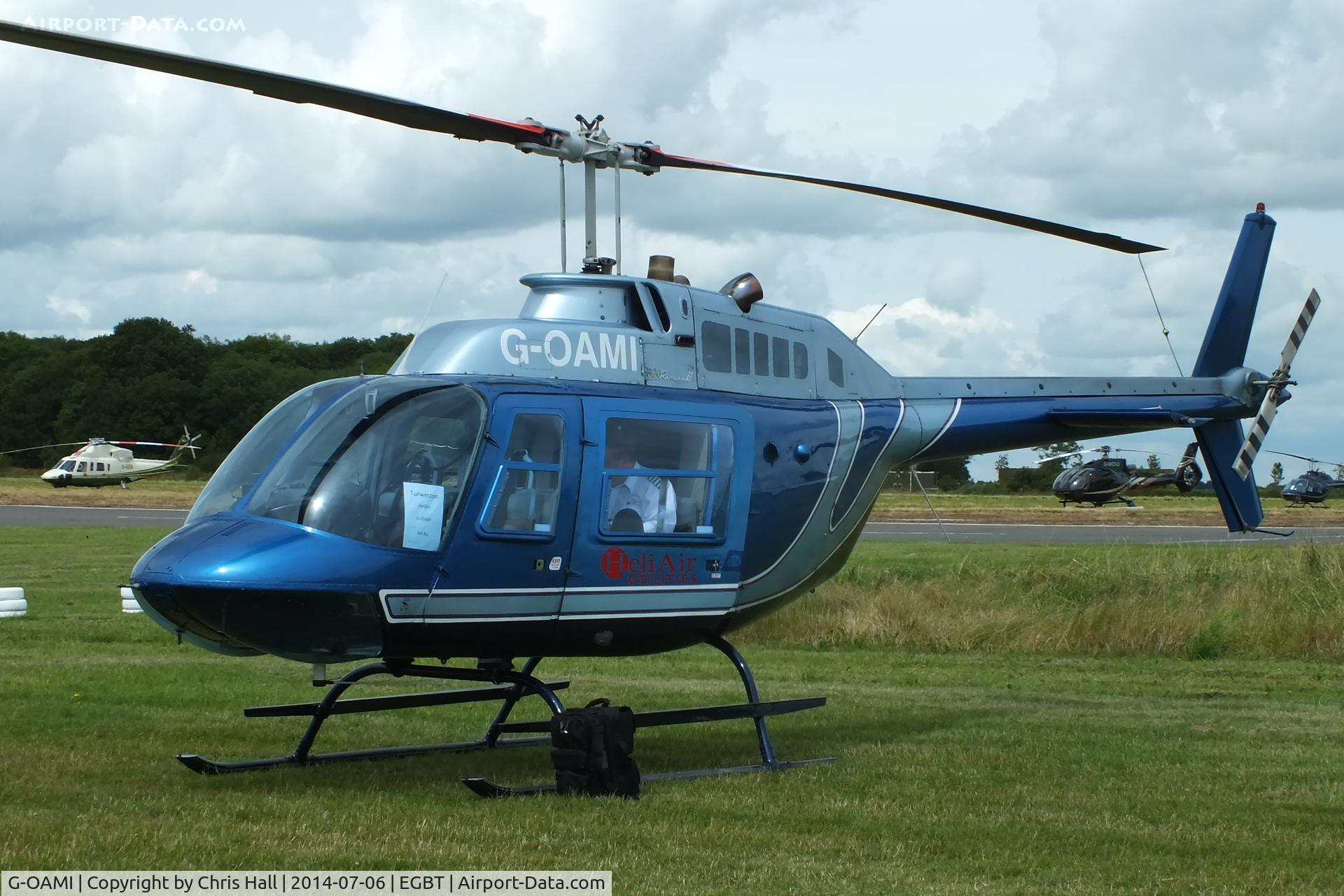 G-OAMI, 1968 Bell 206B JetRanger II C/N 464, ferrying race fans to the British F1 Grand Prix at Silverstone