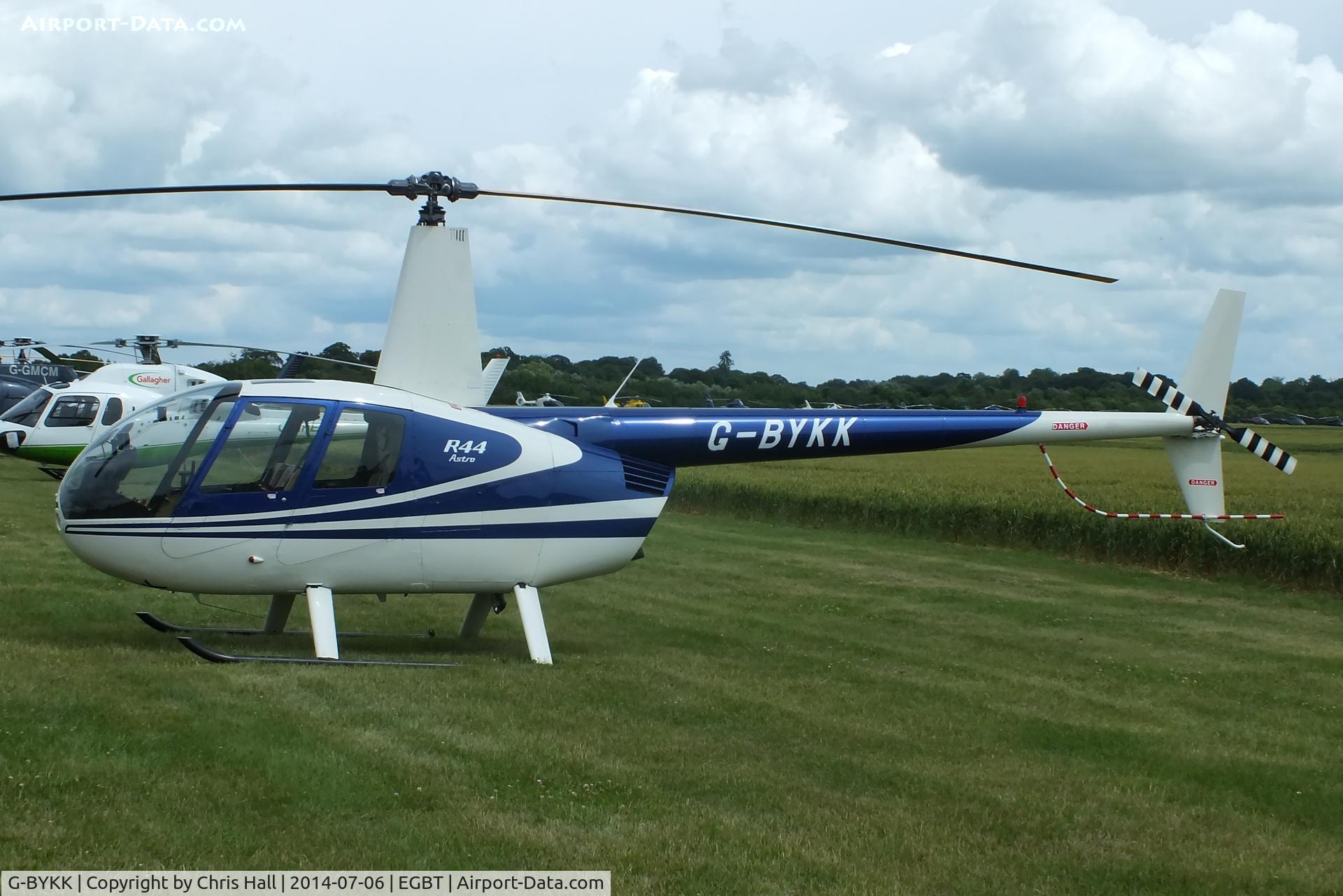 G-BYKK, 1999 Robinson R44 Astro C/N 0572, ferrying race fans to the British F1 Grand Prix at Silverstone