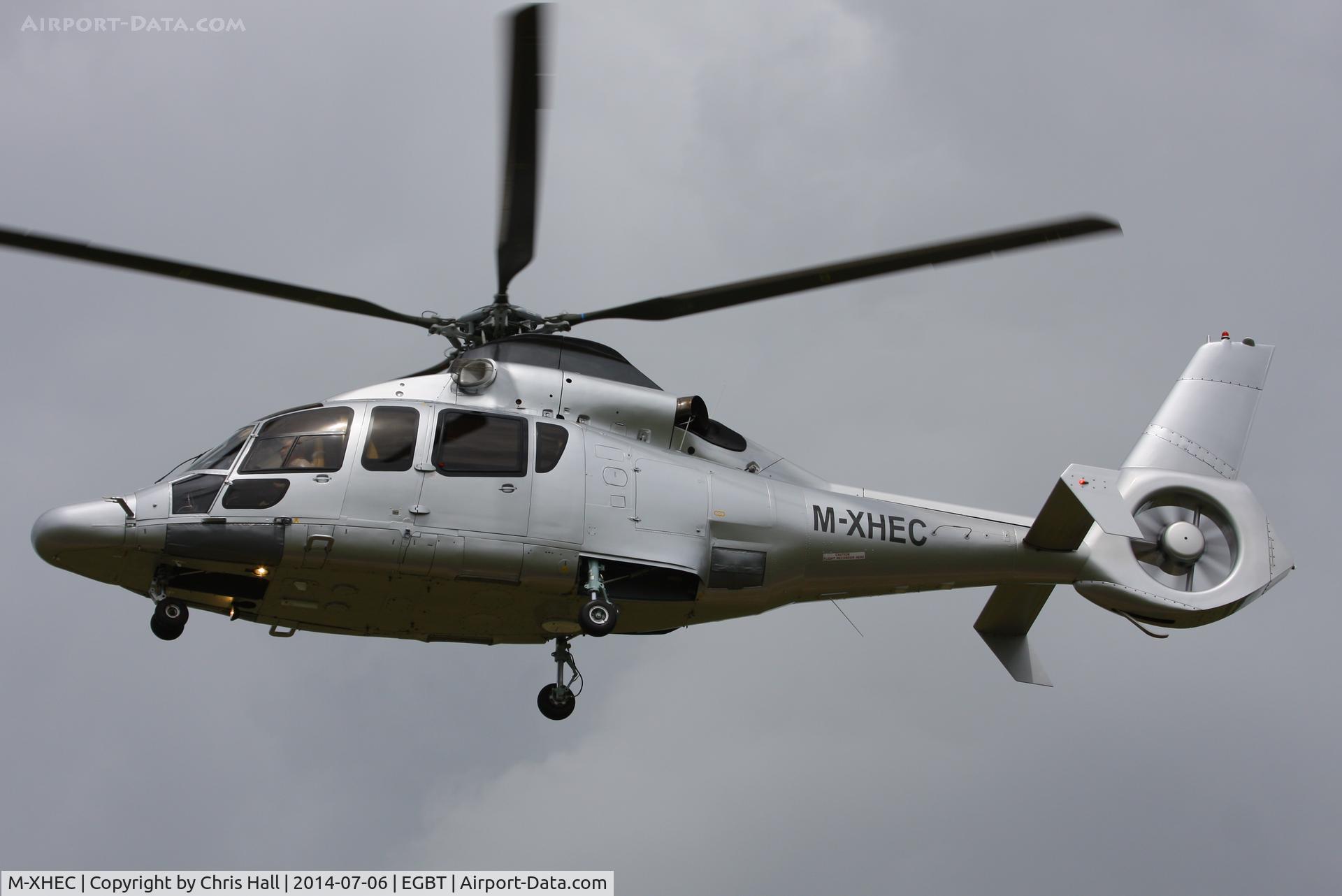 M-XHEC, Eurocopter EC-155B C/N 6600, ferrying race fans to the British F1 Grand Prix at Silverstone