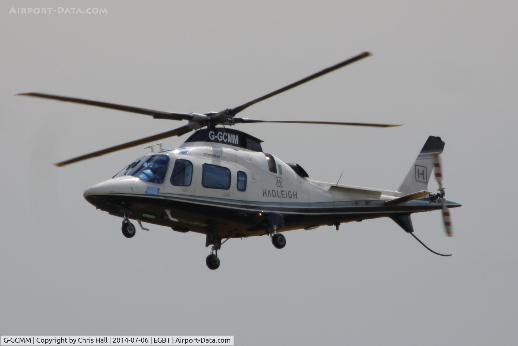 G-GCMM, 2002 Agusta A-109E Power Elite C/N 11158, ferrying race fans to the British F1 Grand Prix at Silverstone