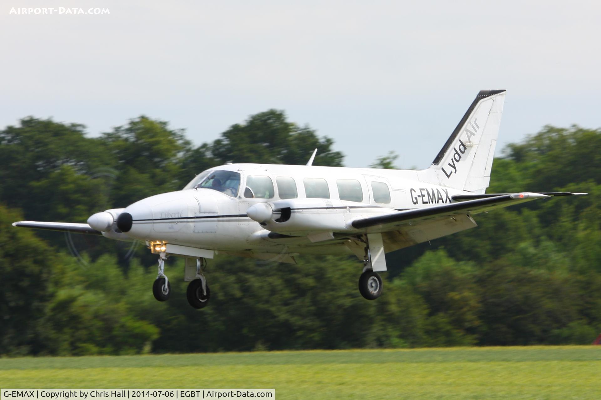 G-EMAX, 1979 Piper PA-31-350 Chieftain C/N 31-7952029, bringing race fans to the British F1 Grand Prix at Silverstone