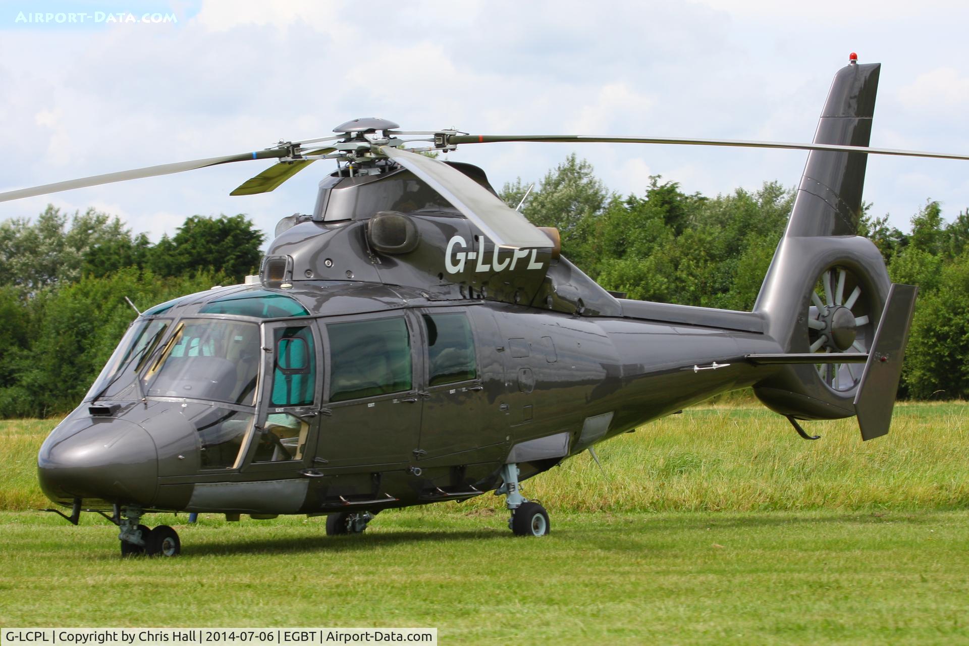 G-LCPL, 1991 Aerospatiale AS-365N-2 Dauphin C/N 6393, ferrying race fans to the British F1 Grand Prix at Silverstone