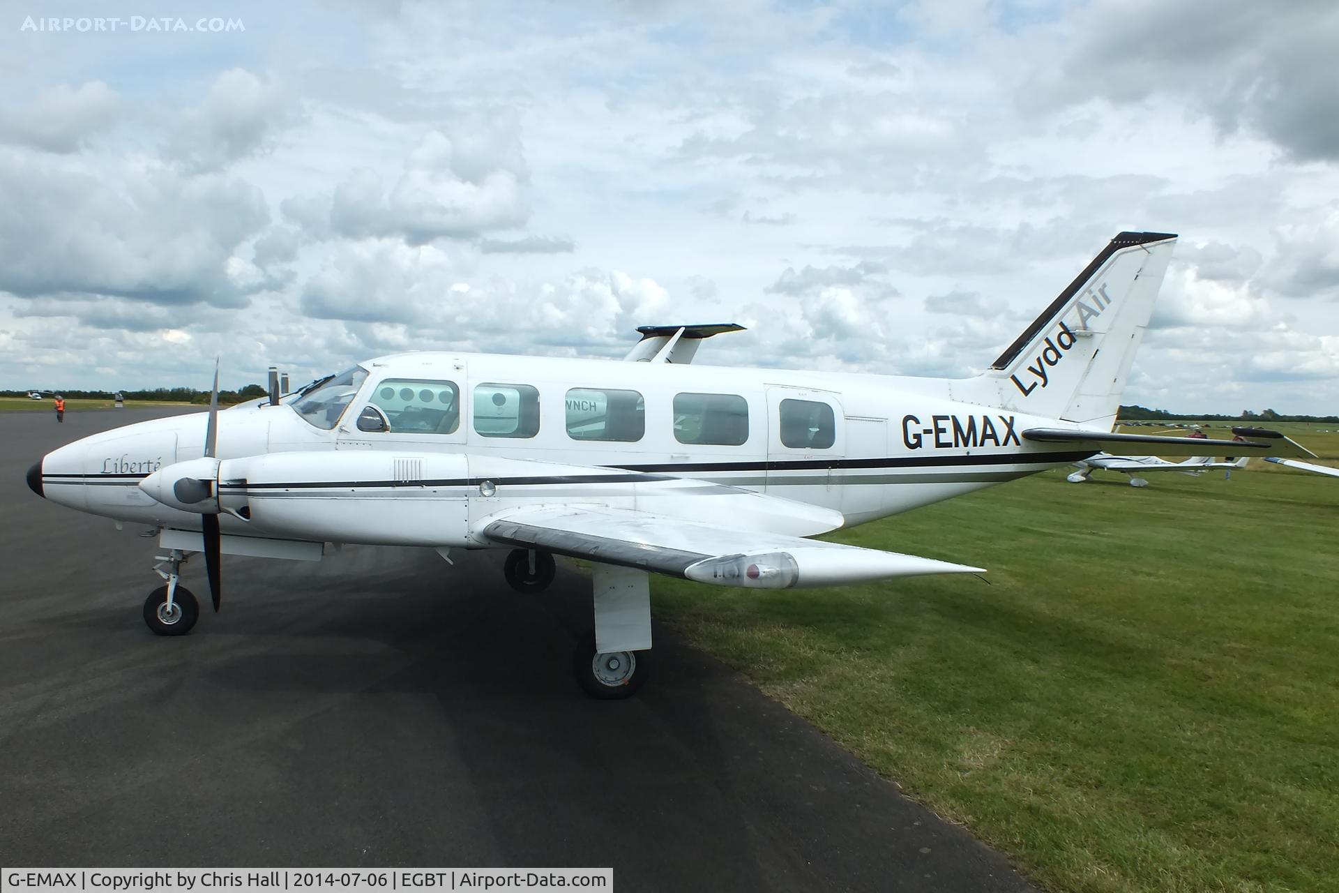 G-EMAX, 1979 Piper PA-31-350 Chieftain C/N 31-7952029, bringing race fans to the British F1 Grand Prix at Silverstone