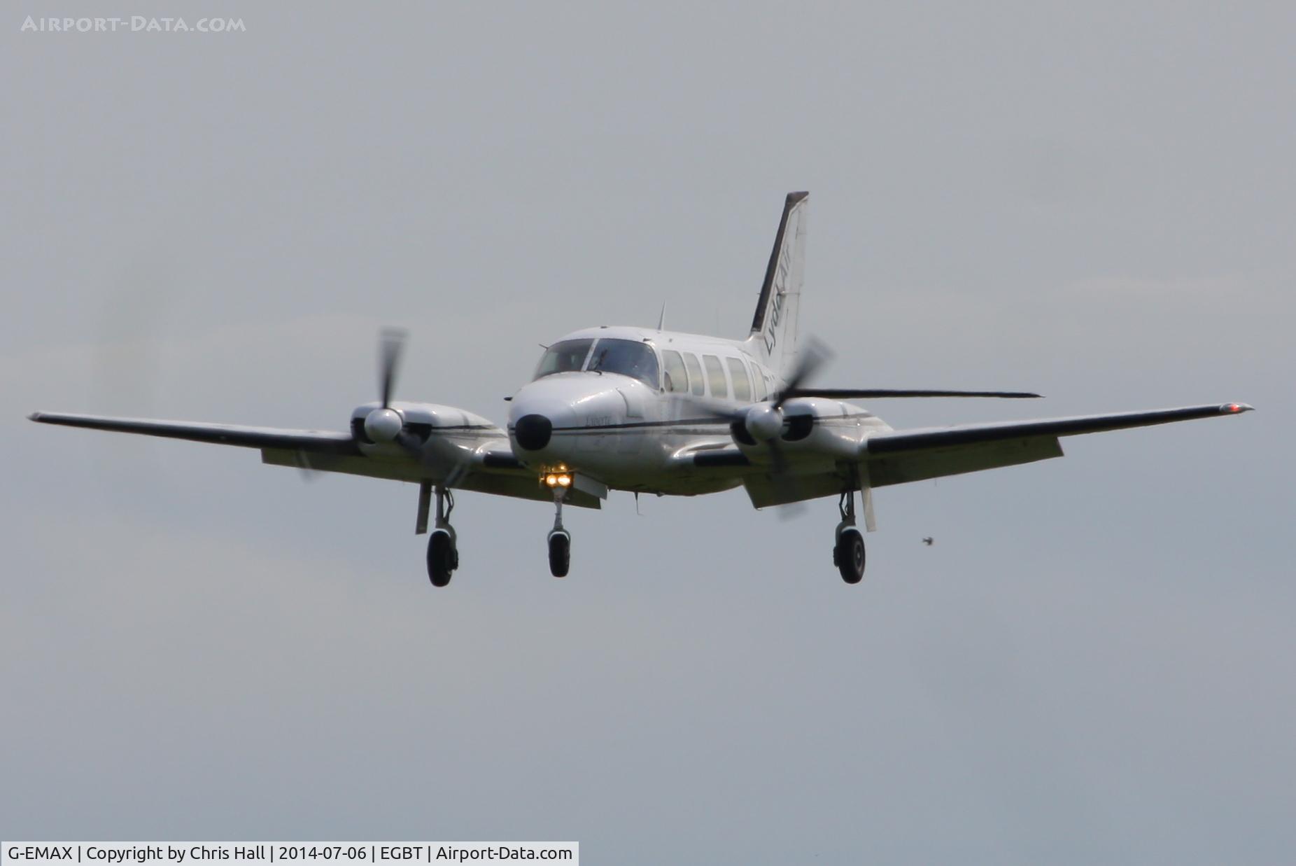 G-EMAX, 1979 Piper PA-31-350 Chieftain C/N 31-7952029, bringing race fans to the British F1 Grand Prix at Silverstone