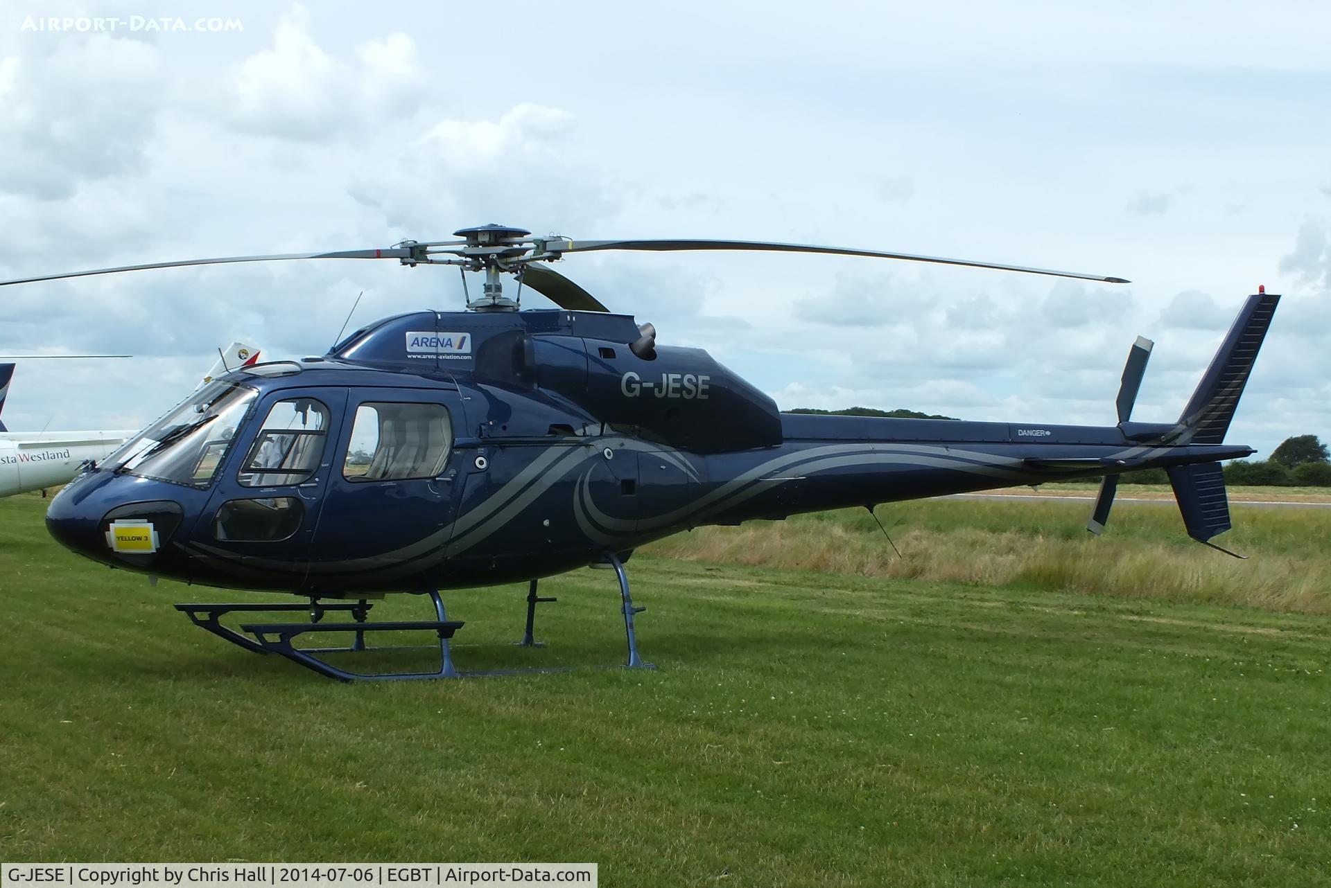 G-JESE, 1990 Aerospatiale AS-355F-2 Ecureuil 2 C/N 5169, ferrying race fans to the British F1 Grand Prix at Silverstone