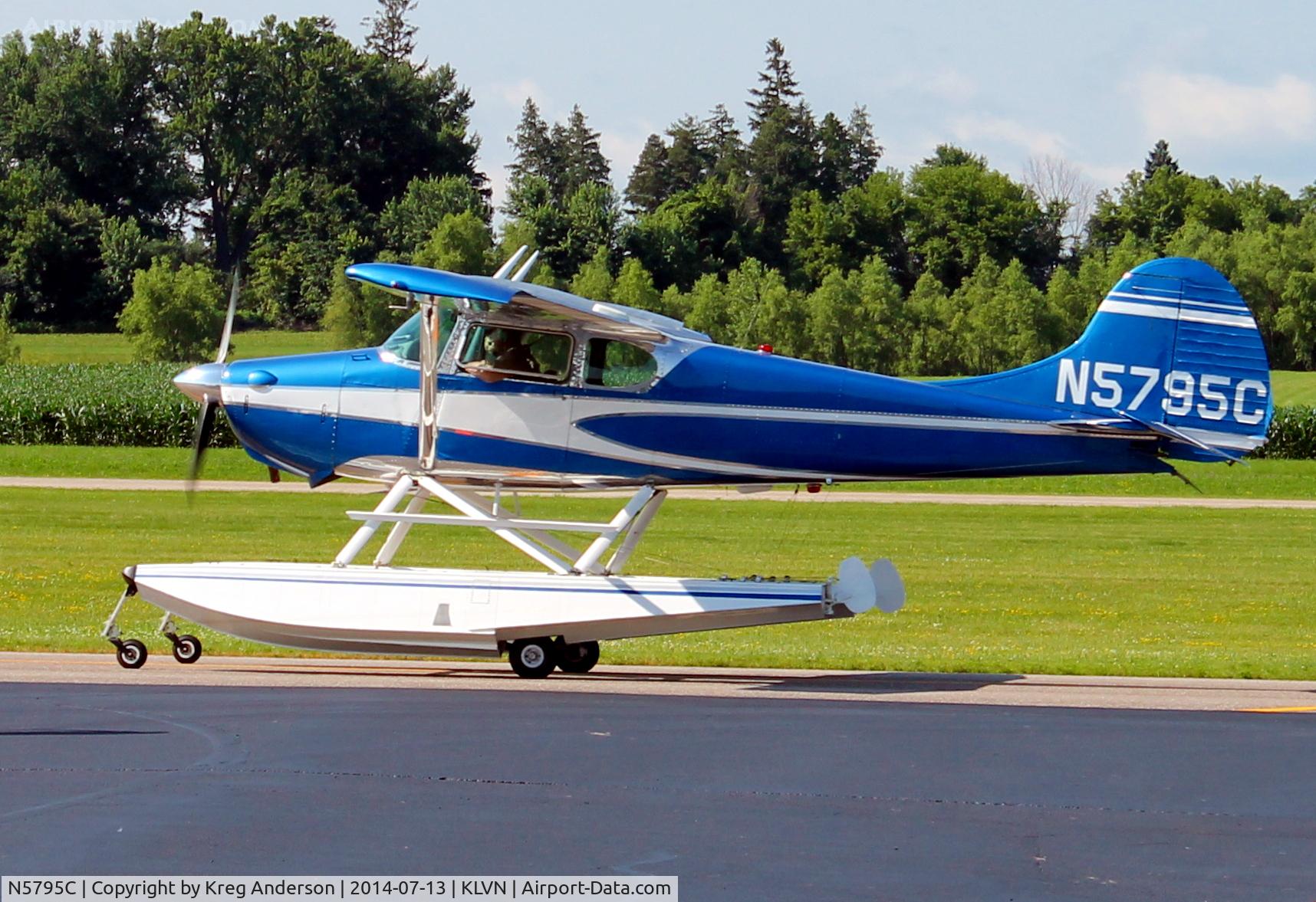 N5795C, 1950 Cessna 170A C/N 19839, 2014 Airlake Fly-in Breakfast
