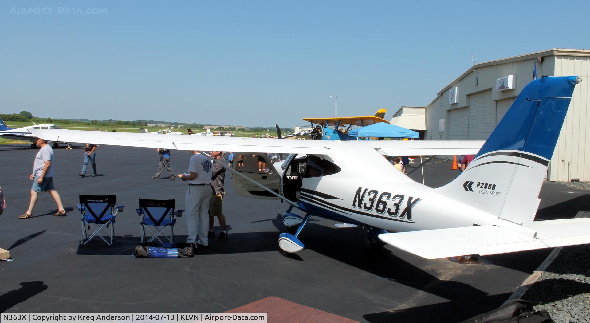 N363X, 2012 Tecnam P-2008 C/N 070, 2014 Airlake Fly-in Breakfast