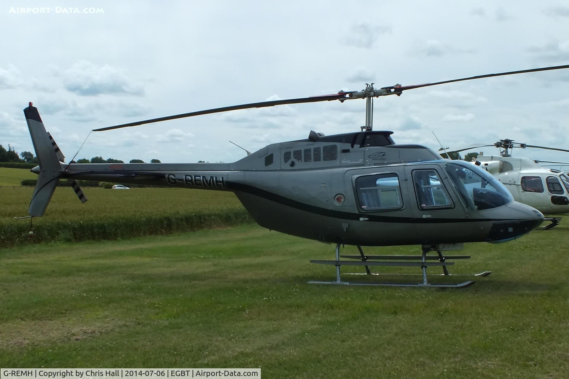 G-REMH, 2007 Bell 206B JetRanger III C/N 4626, ferrying race fans to the British F1 Grand Prix at Silverstone