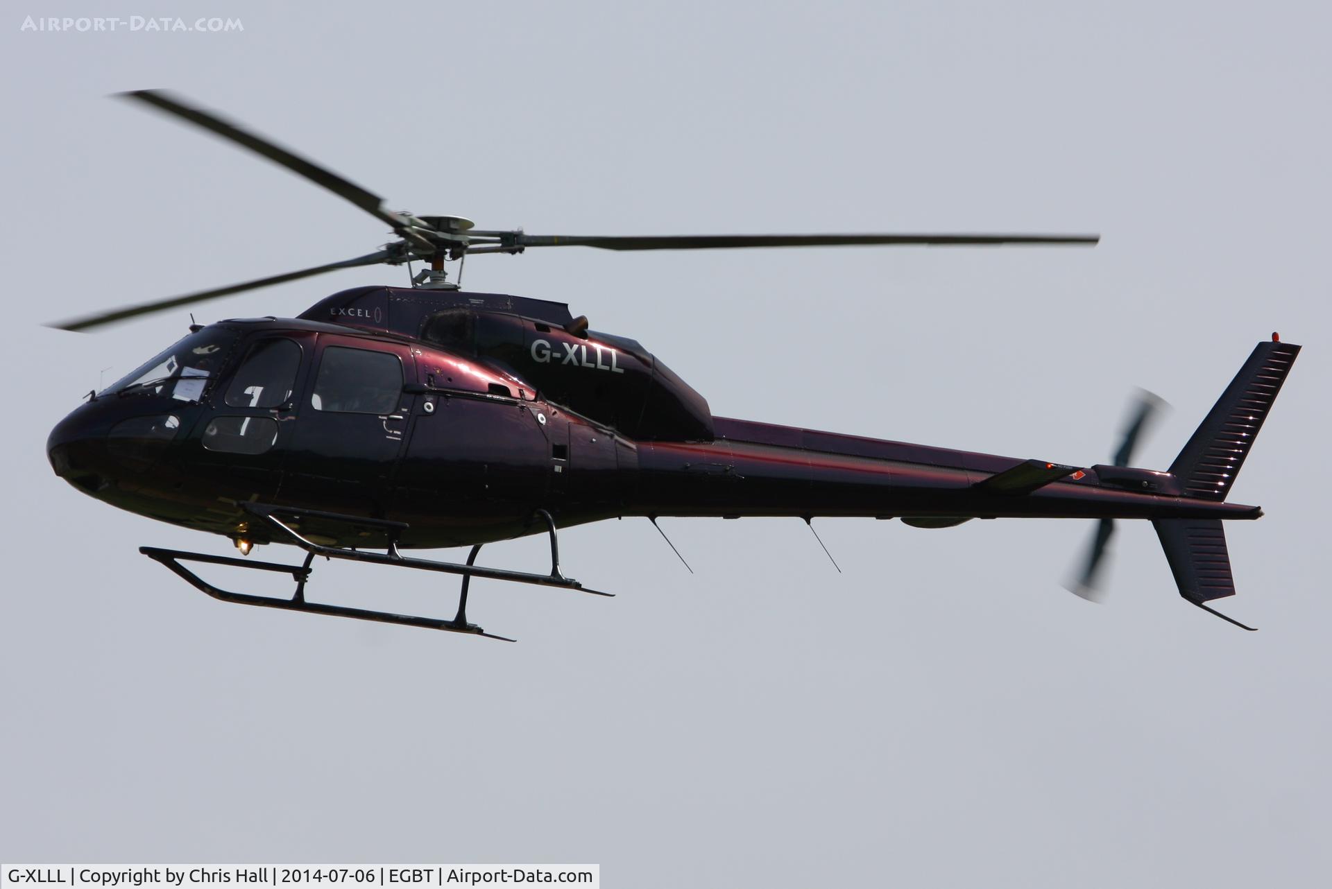 G-XLLL, 1981 Aerospatiale AS-355F-1 Twin Squirrel C/N 5033, ferrying race fans to the British F1 Grand Prix at Silverstone