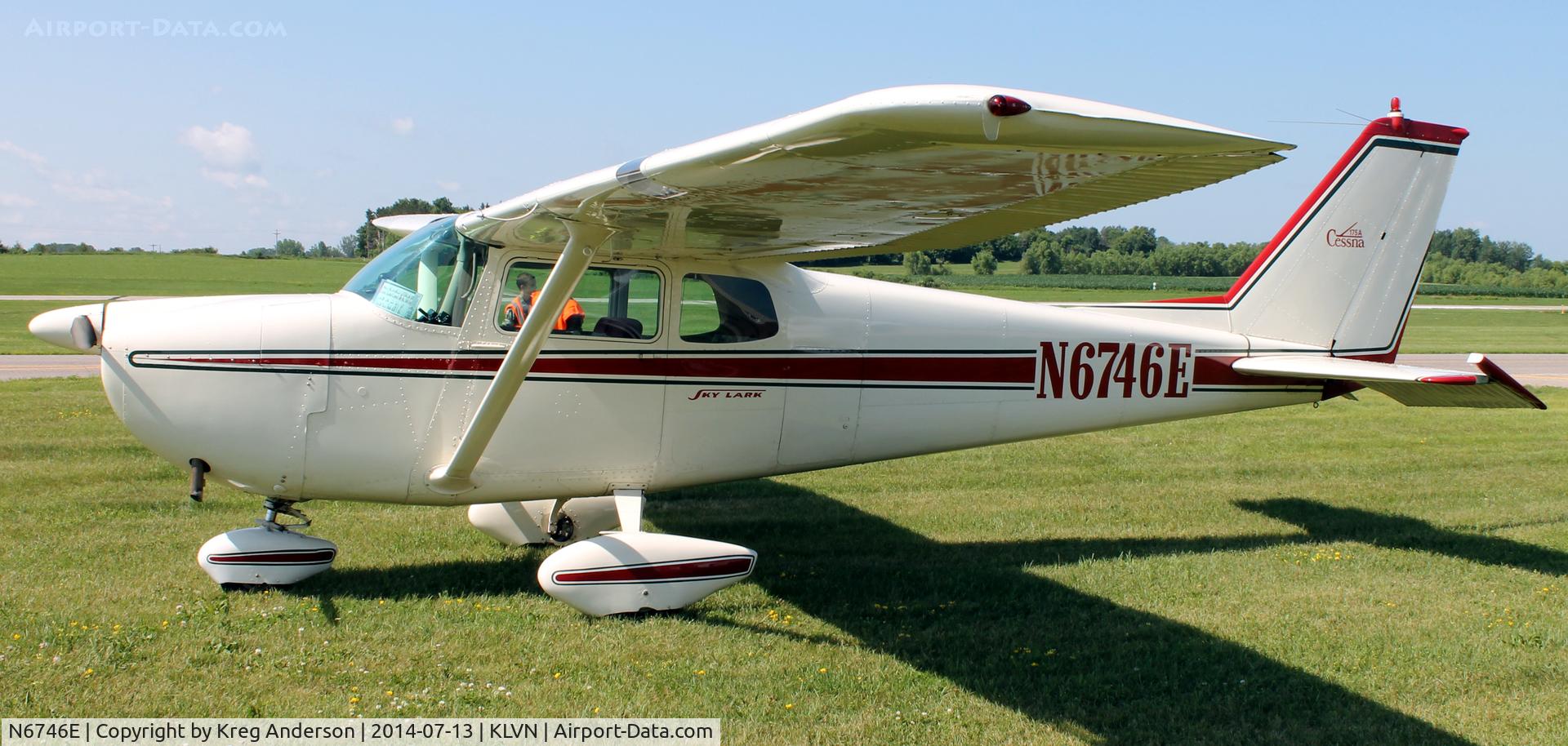 N6746E, 1959 Cessna 175A Skylark C/N 56246, 2014 Airlake Fly-in Breakfast