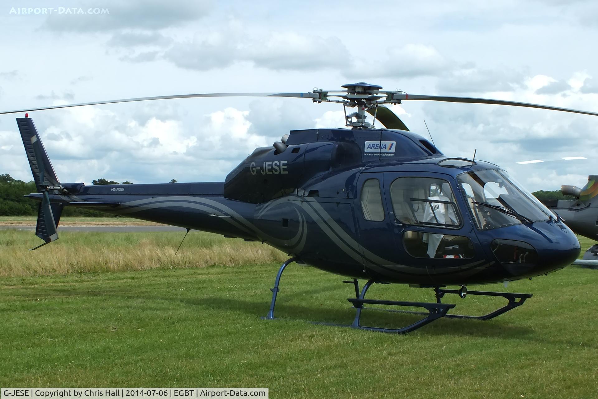 G-JESE, 1990 Aerospatiale AS-355F-2 Ecureuil 2 C/N 5169, ferrying race fans to the British F1 Grand Prix at Silverstone