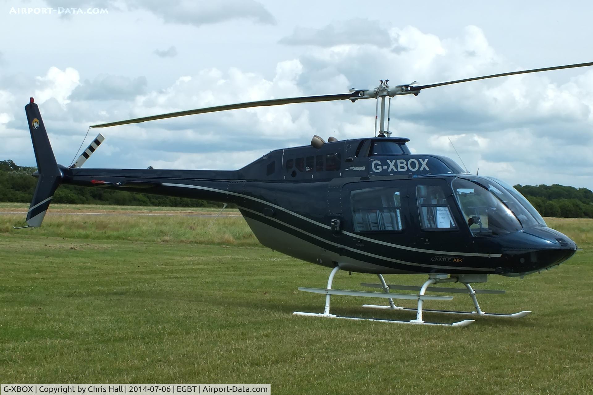 G-XBOX, 1981 Bell 206B JetRanger III C/N 3370, ferrying race fans to the British F1 Grand Prix at Silverstone
