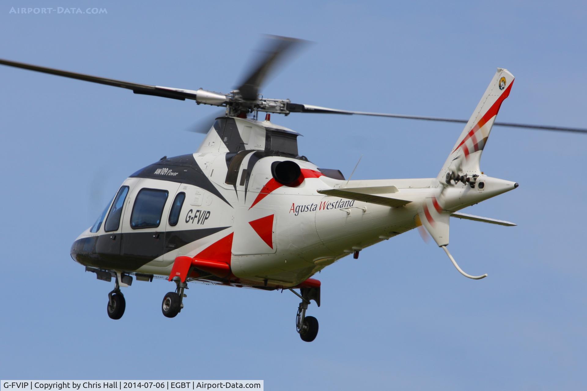 G-FVIP, 1997 Agusta A-109E Power C/N 11011, ferrying race fans to the British F1 Grand Prix at Silverstone