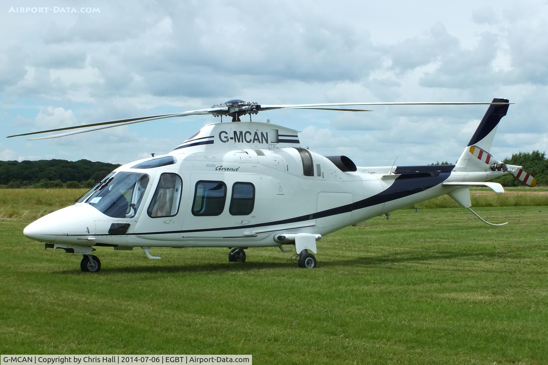 G-MCAN, 2006 Agusta A-109S Grand C/N 22021, ferrying race fans to the British F1 Grand Prix at Silverstone