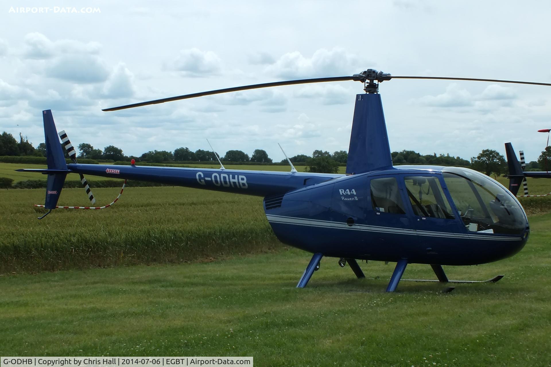 G-ODHB, 2005 Robinson R44 Raven II C/N 10985, ferrying race fans to the British F1 Grand Prix at Silverstone
