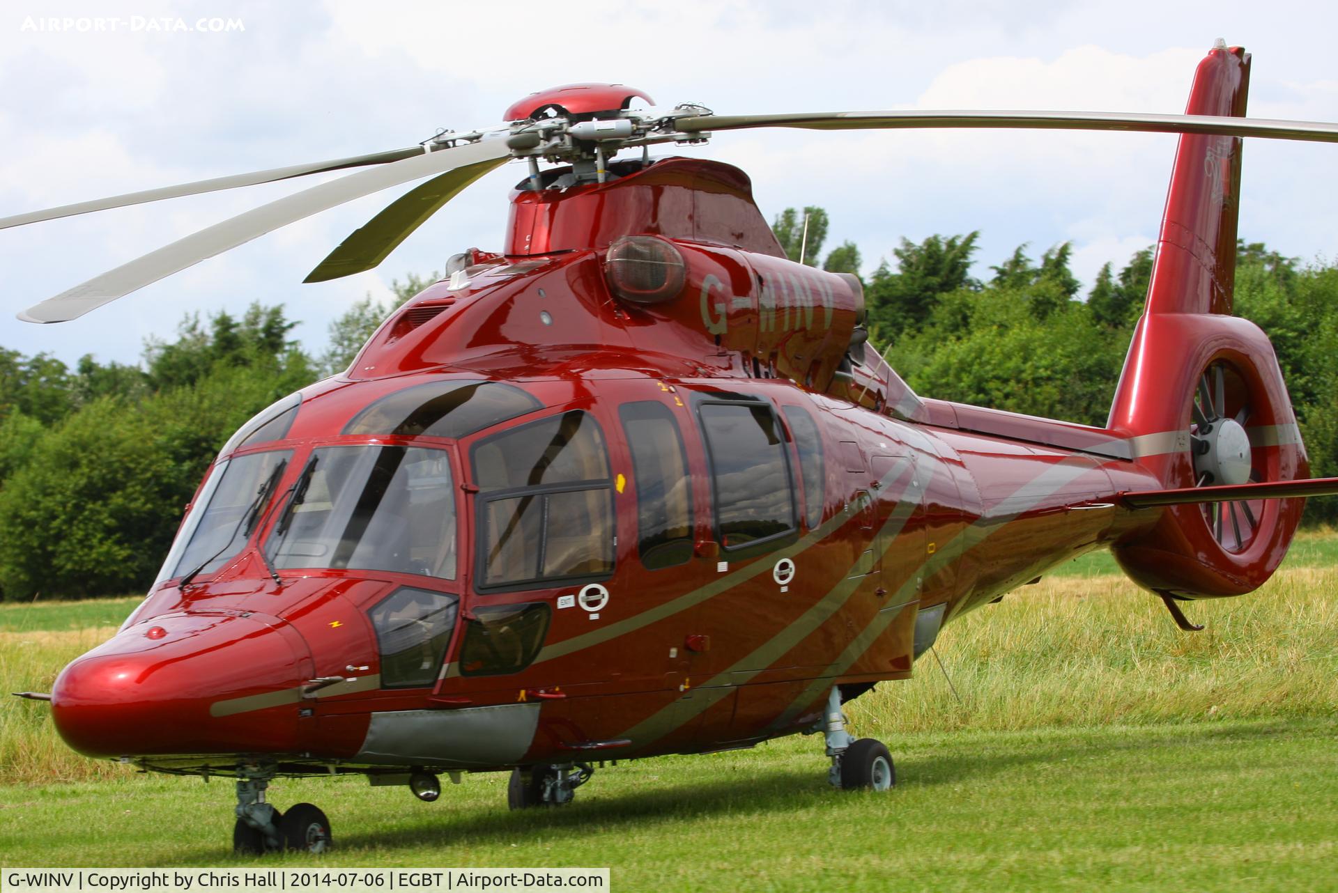 G-WINV, 2006 Eurocopter EC-155B-1 C/N 6748, ferrying race fans to the British F1 Grand Prix at Silverstone