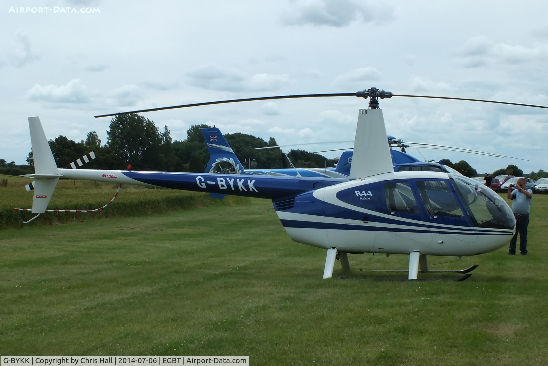 G-BYKK, 1999 Robinson R44 Astro C/N 0572, ferrying race fans to the British F1 Grand Prix at Silverstone