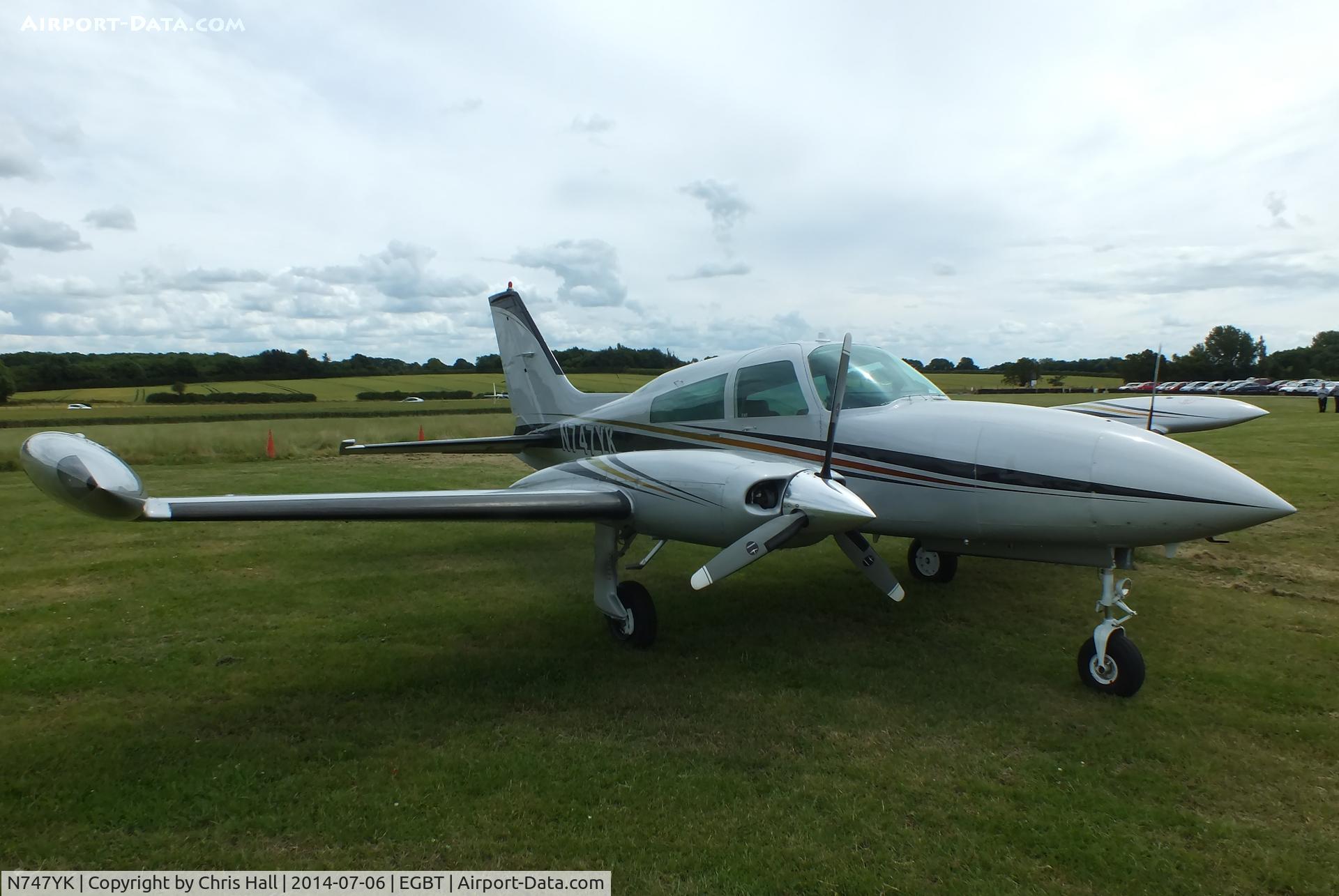 N747YK, 1975 Cessna 310R C/N 310R0138, visitor at Turweston