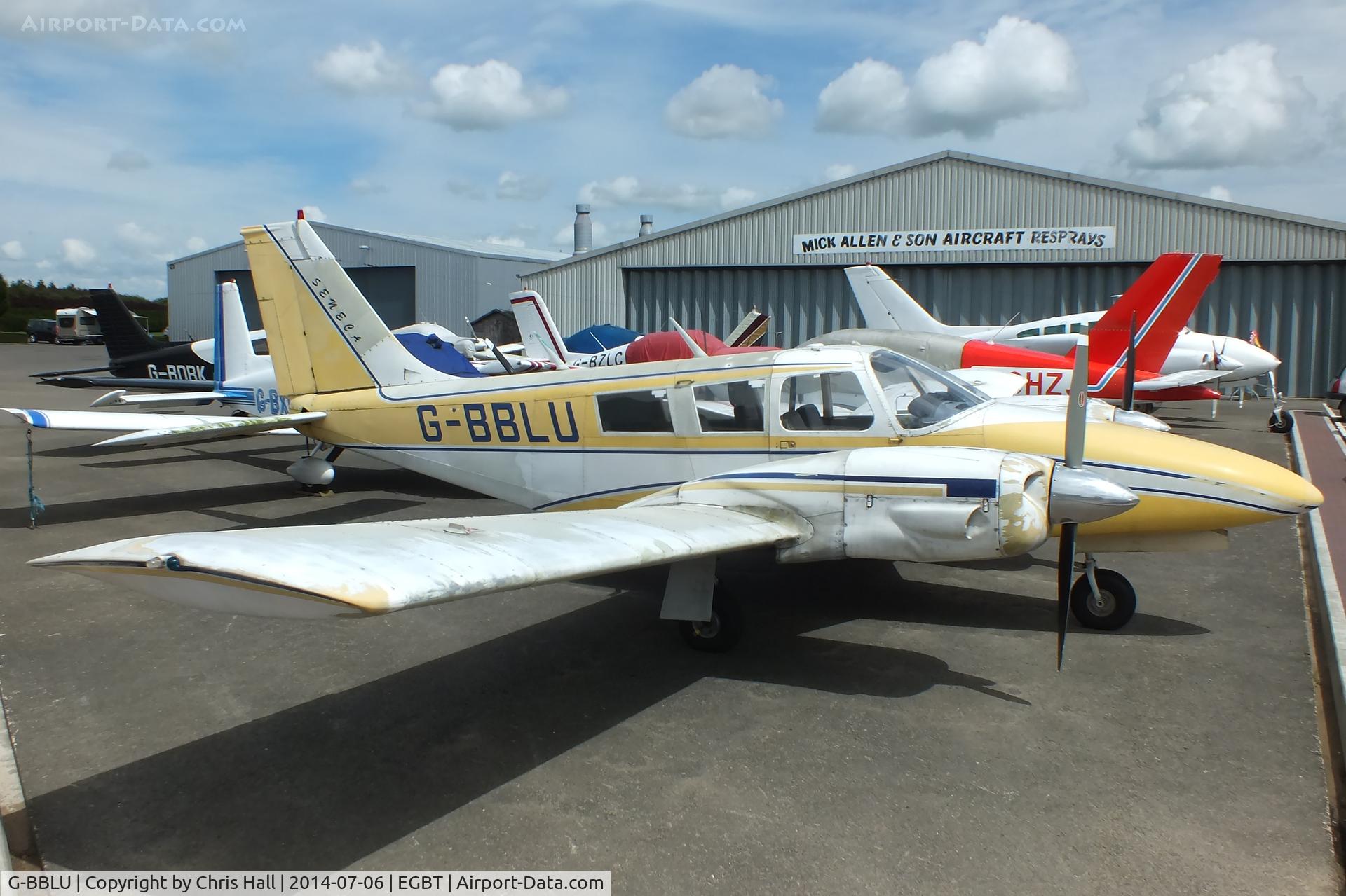 G-BBLU, 1973 Piper PA-34-200 Seneca C/N 34-7350271, Turweston resident