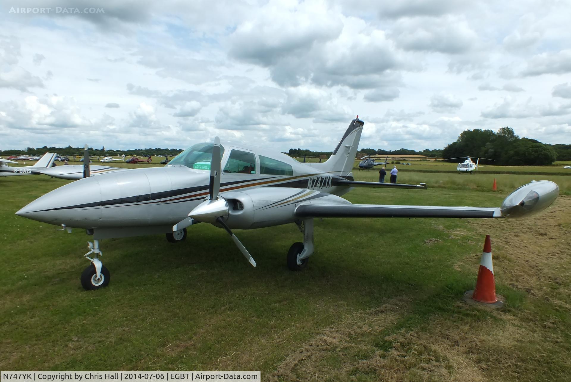 N747YK, 1975 Cessna 310R C/N 310R0138, visitor at Turweston