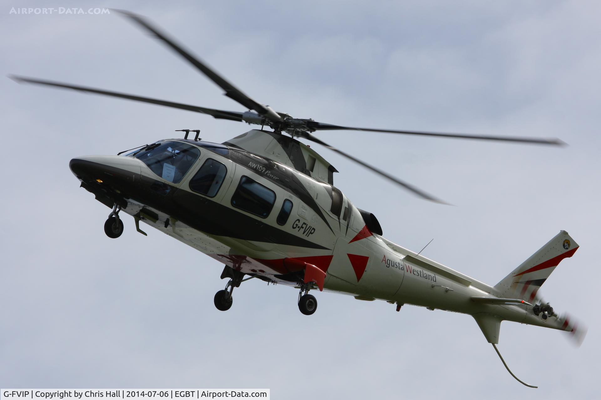 G-FVIP, 1997 Agusta A-109E Power C/N 11011, ferrying race fans to the British F1 Grand Prix at Silverstone