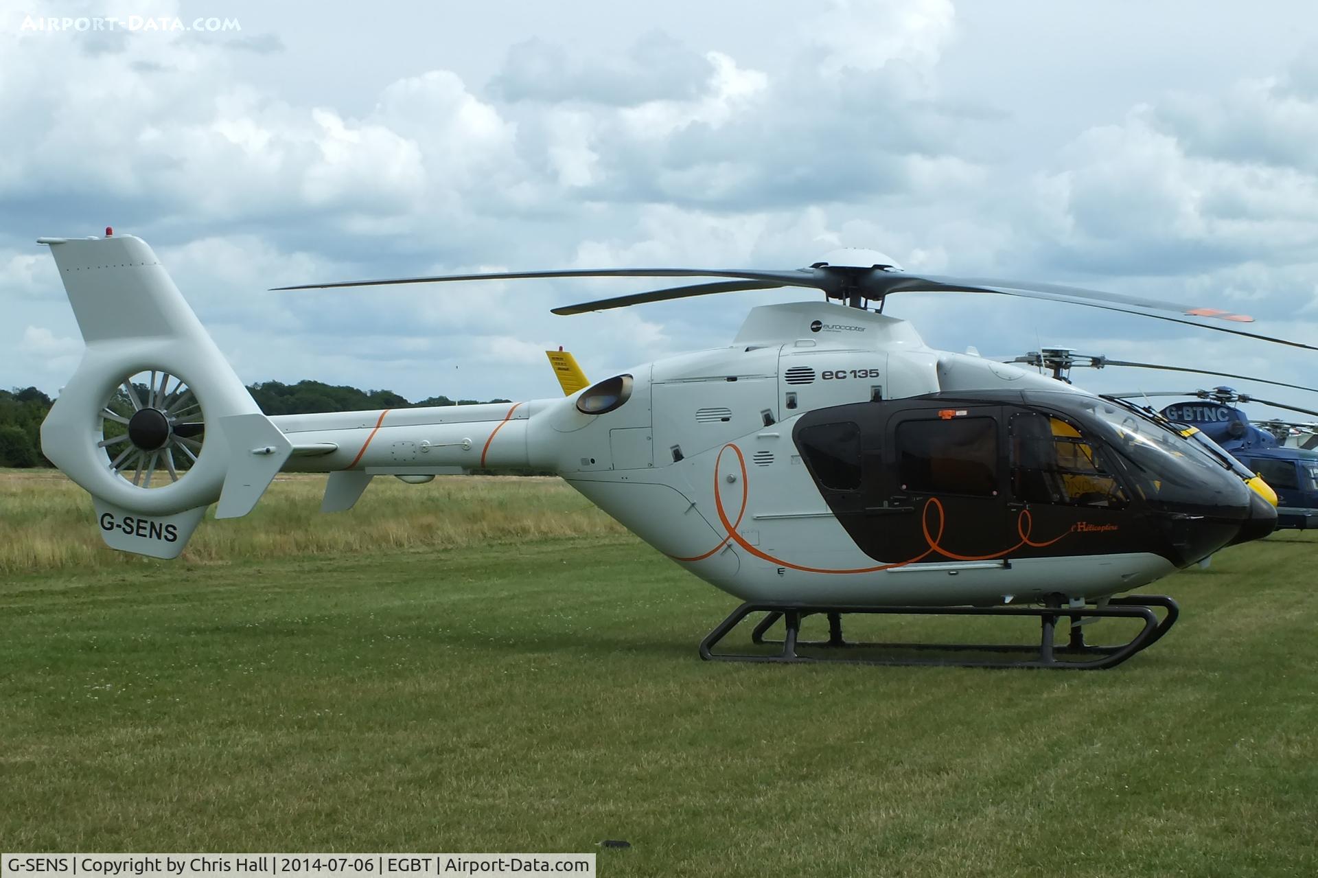 G-SENS, 2009 Eurocopter EC-135T-2+ C/N 0833, ferrying race fans to the British F1 Grand Prix at Silverstone