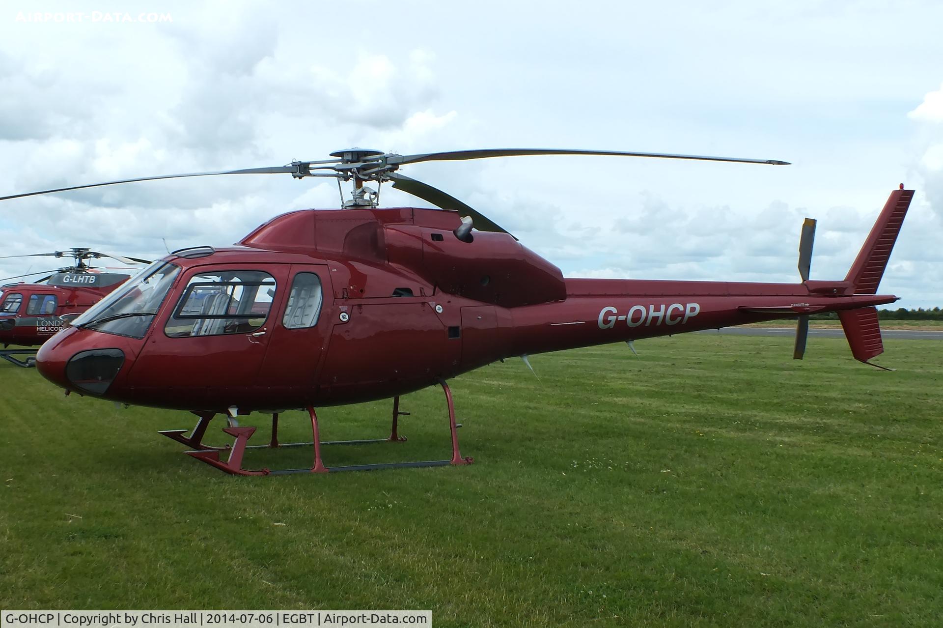 G-OHCP, 1982 Aérospatiale AS-355F-1 Ecureuil 2 C/N 5249, ferrying race fans to the British F1 Grand Prix at Silverstone