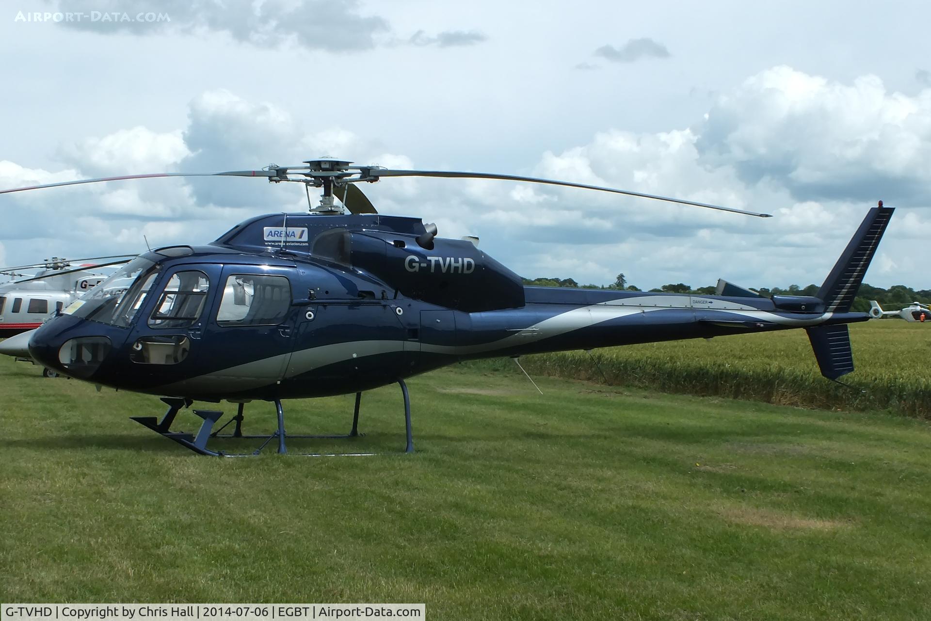 G-TVHD, 1990 Aerospatiale AS-355F-2 Ecureuil 2 C/N 5449, ferrying race fans to the British F1 Grand Prix at Silverstone