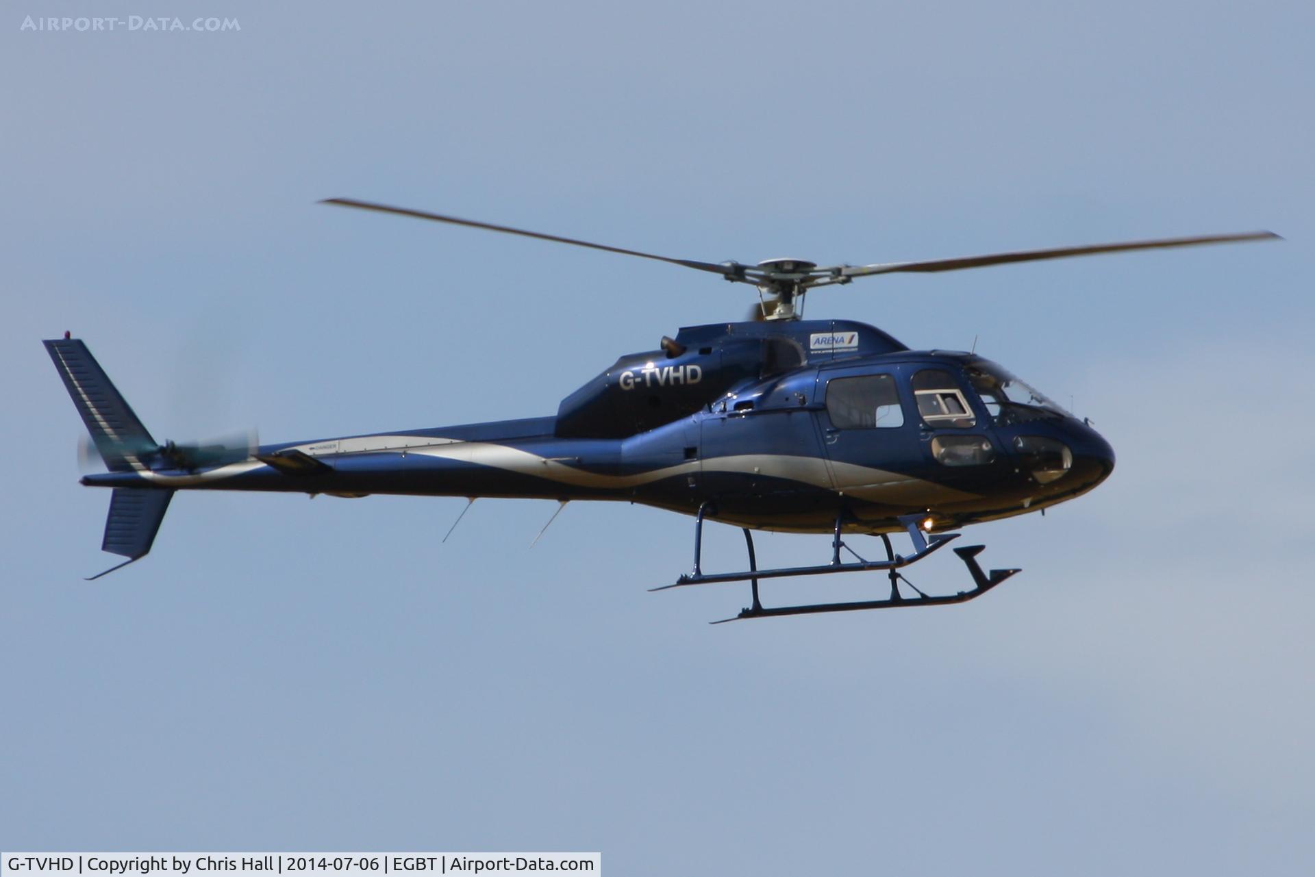 G-TVHD, 1990 Aerospatiale AS-355F-2 Ecureuil 2 C/N 5449, ferrying race fans to the British F1 Grand Prix at Silverstone