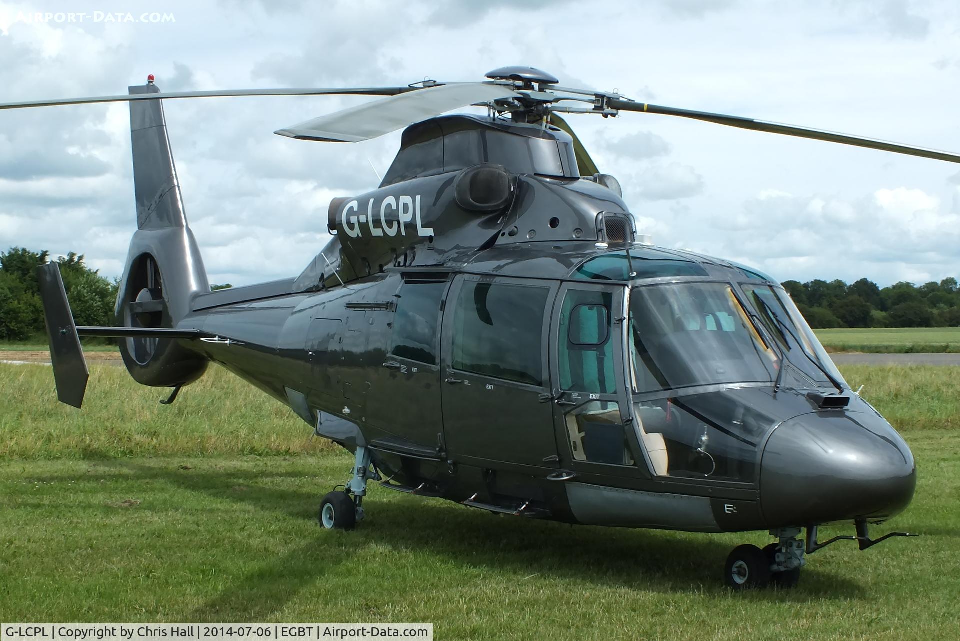 G-LCPL, 1991 Aerospatiale AS-365N-2 Dauphin C/N 6393, ferrying race fans to the British F1 Grand Prix at Silverstone