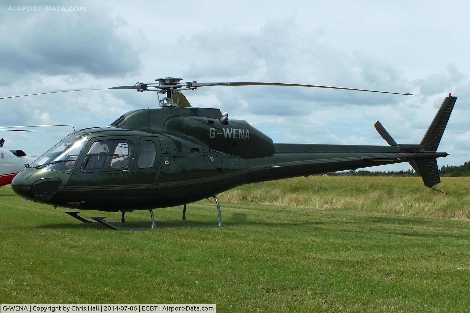 G-WENA, 1983 Aerospatiale AS-355F-2 Ecureuil 2 C/N 5260, ferrying race fans to the British F1 Grand Prix at Silverstone