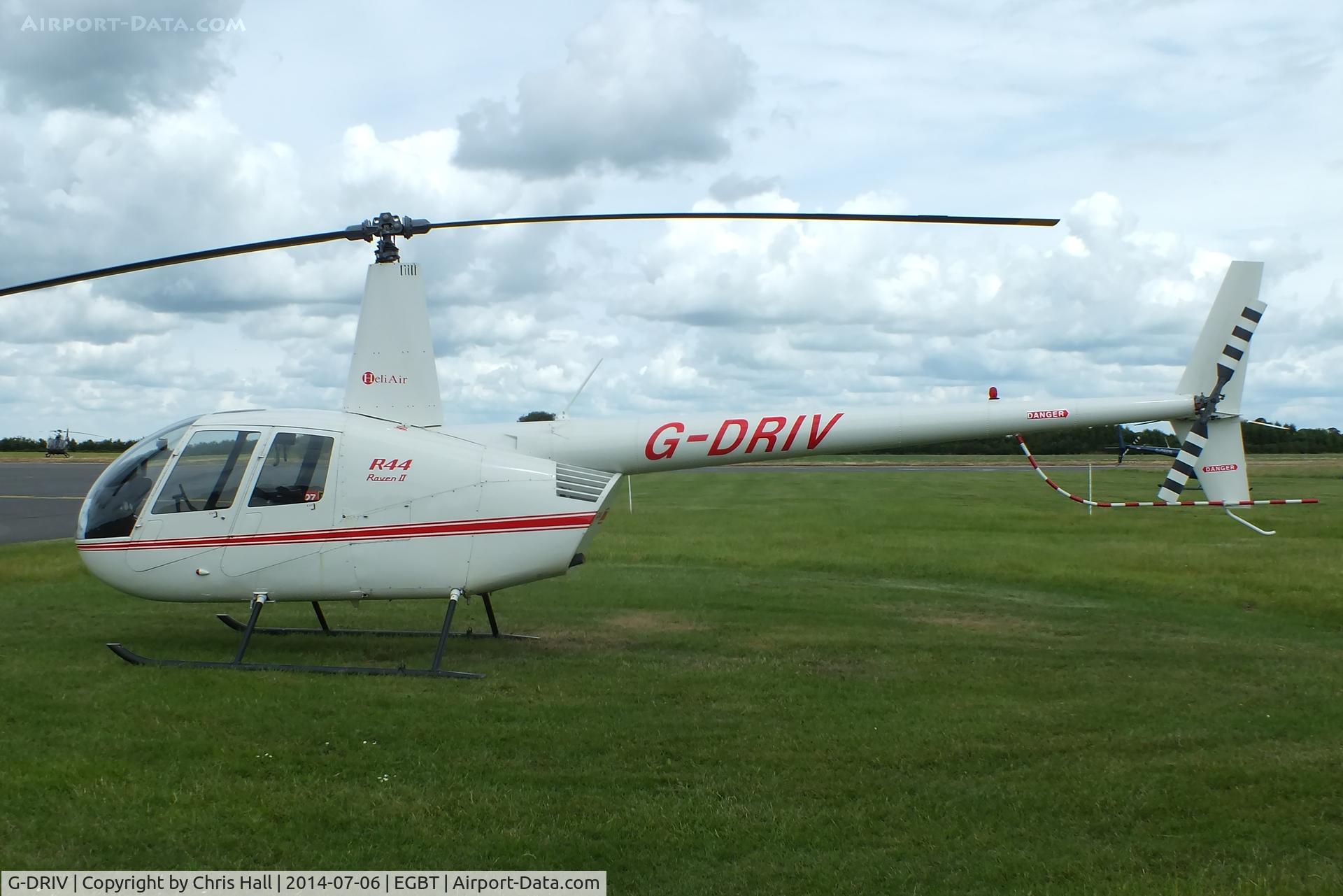 G-DRIV, 2003 Robinson R44 Raven II C/N 10126, ferrying race fans to the British F1 Grand Prix at Silverstone