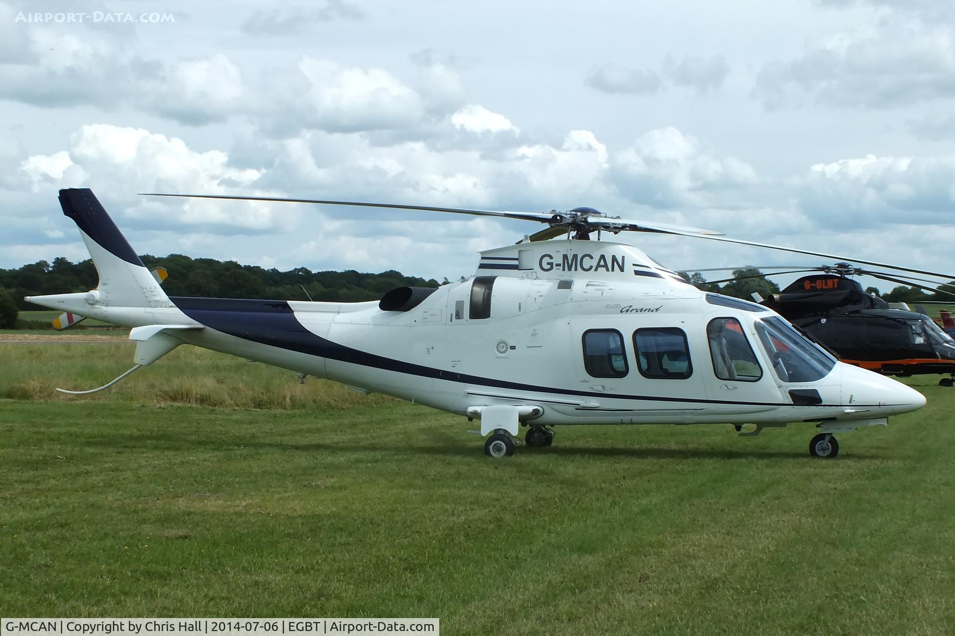 G-MCAN, 2006 Agusta A-109S Grand C/N 22021, ferrying race fans to the British F1 Grand Prix at Silverstone