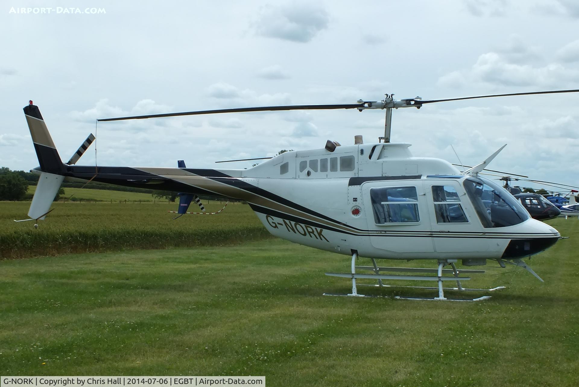 G-NORK, 1982 Bell 206B JetRanger III C/N 3615, ferrying race fans to the British F1 Grand Prix at Silverstone