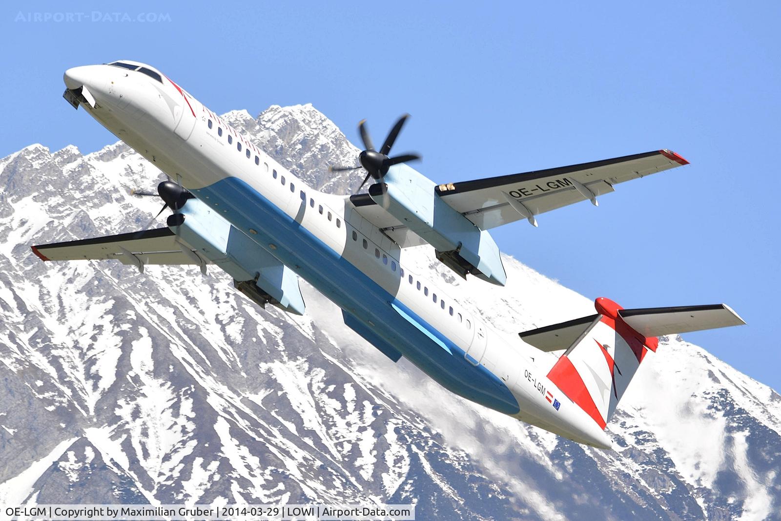 OE-LGM, 2010 De Havilland Canada DHC-8-402Q Dash 8 C/N 4319, Austrian (Tyrolean)