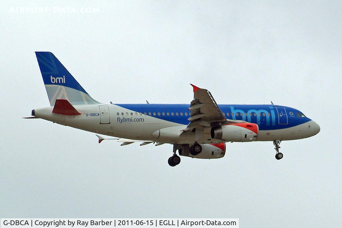 G-DBCA, 2004 Airbus A319-131 C/N 2098, Airbus A319-131 [2098] (bmi British Midland) Heathrow~G 15/06/2011. On approach 27L.