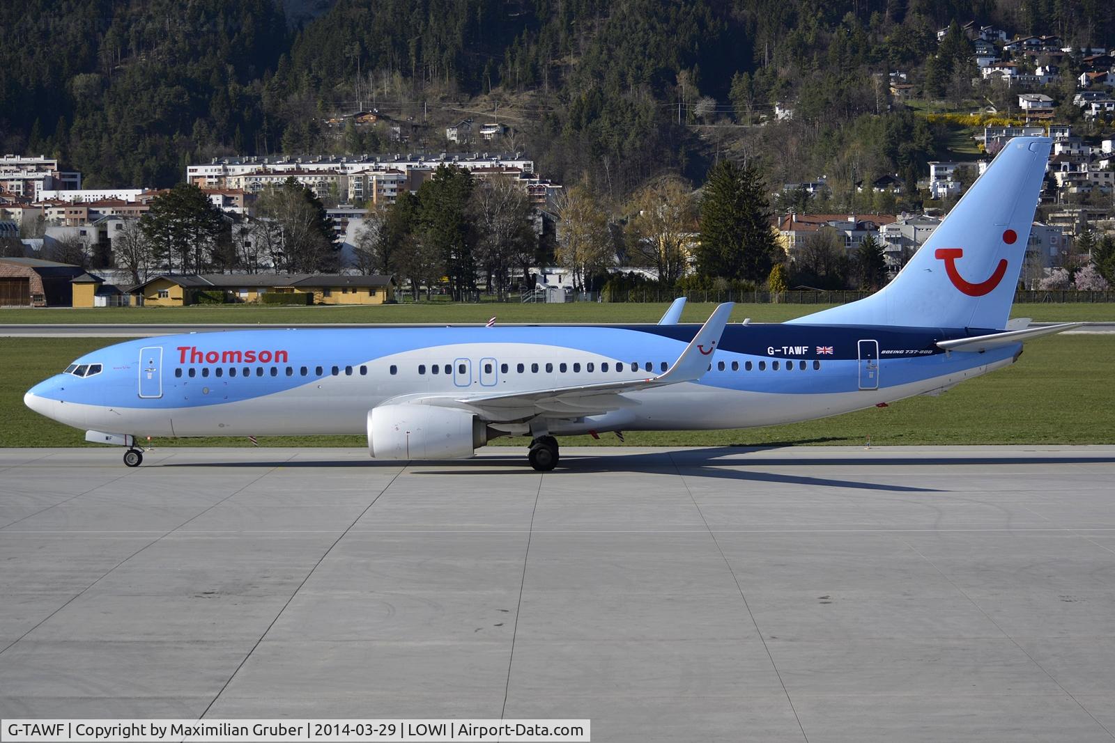 G-TAWF, 2012 Boeing 737-8K5 C/N 37244, Thomson Airways
