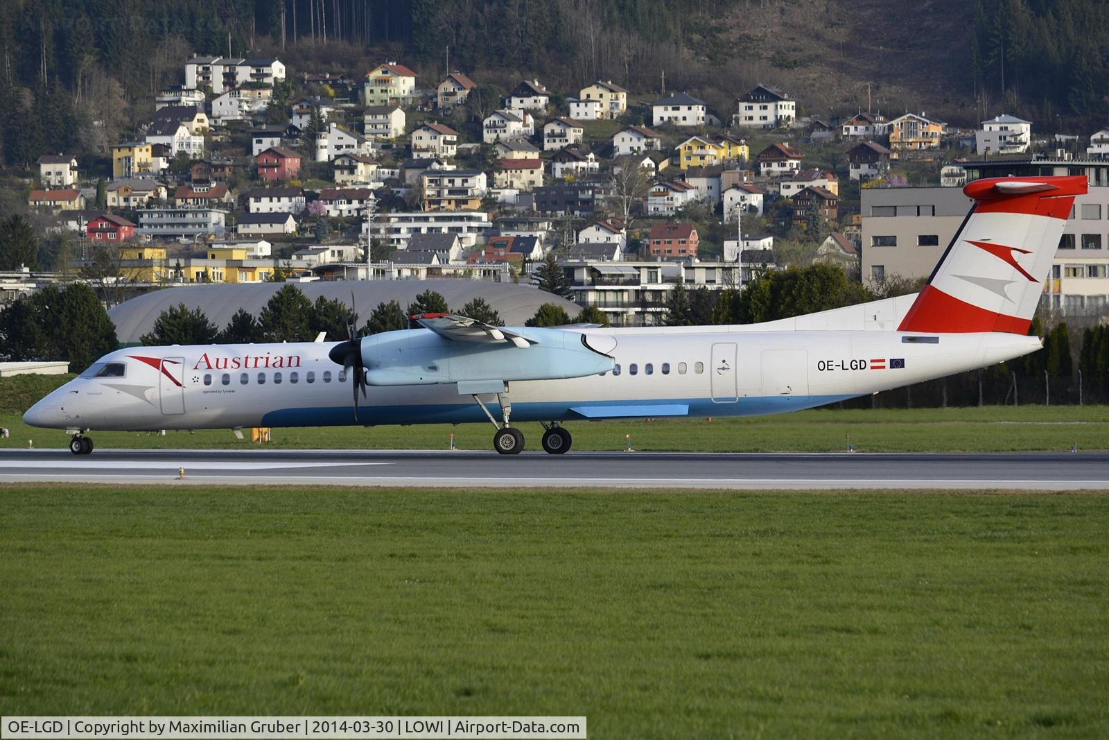 OE-LGD, 2000 De Havilland Canada DHC-8-402Q Dash 8 C/N 4027, Austrian (Tyrolean)