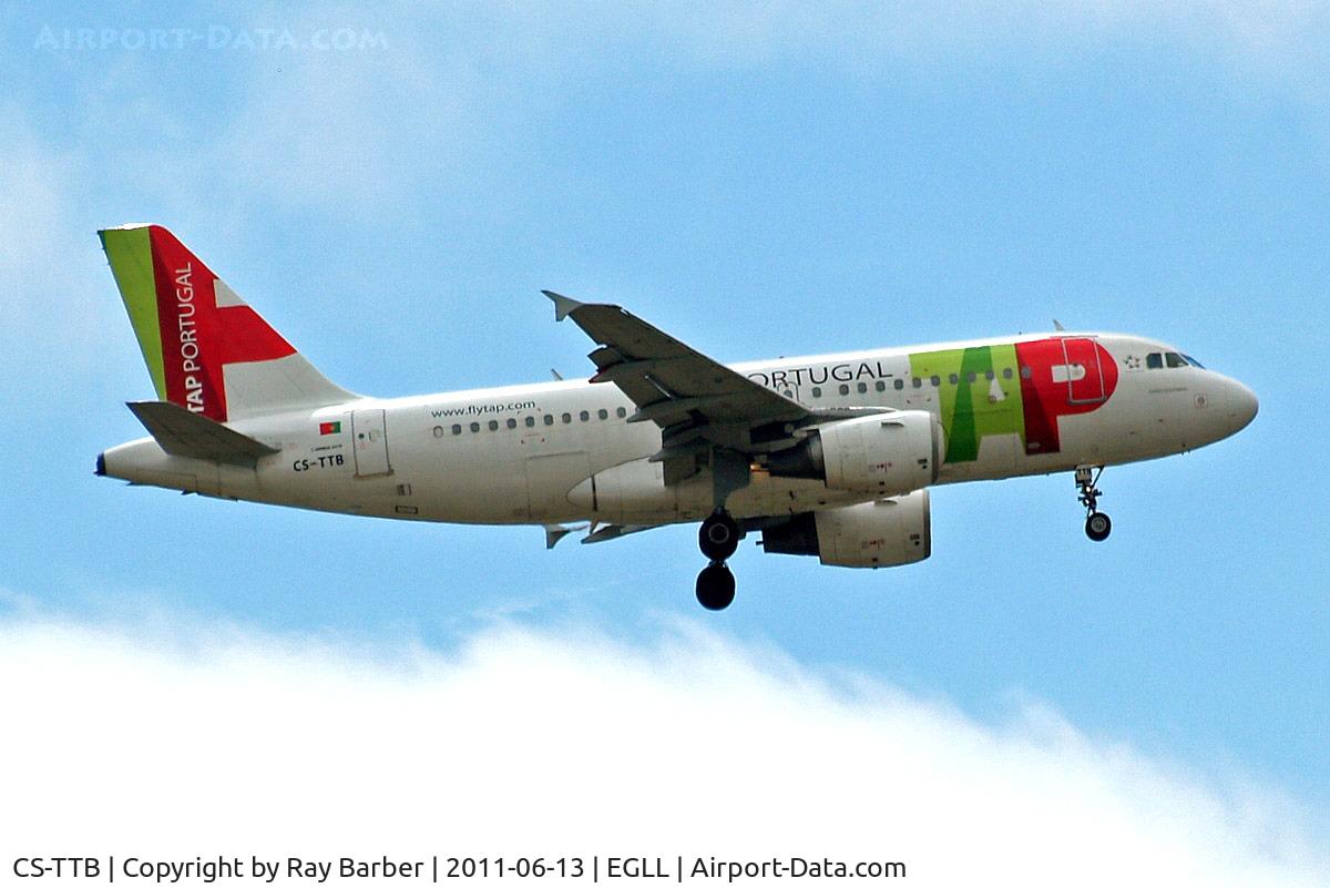 CS-TTB, 1997 Airbus A319-111 C/N 755, Airbus A319-111 [0755] (TAP Portugal) Home~G 13/06/2011. On approach 27L.
