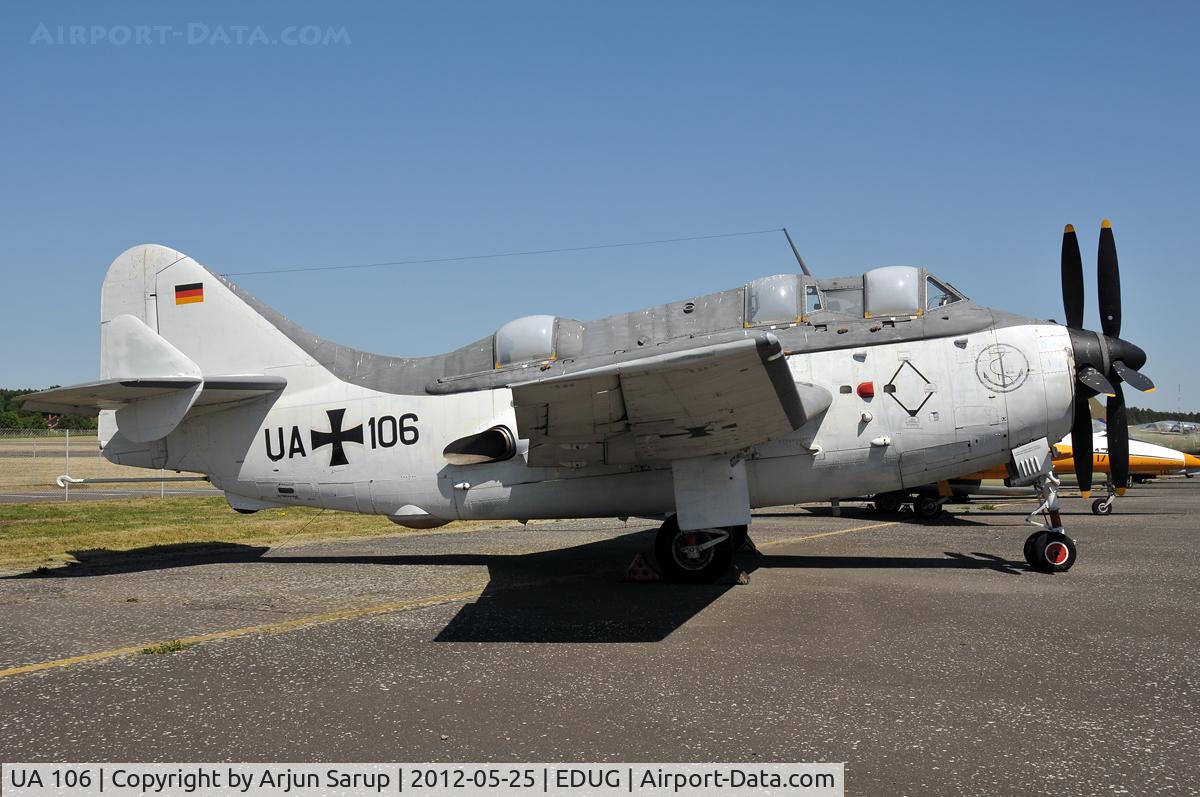 UA 106, Fairey Gannet AS.4 C/N F9391, On display at the Luftwaffenmuseum.