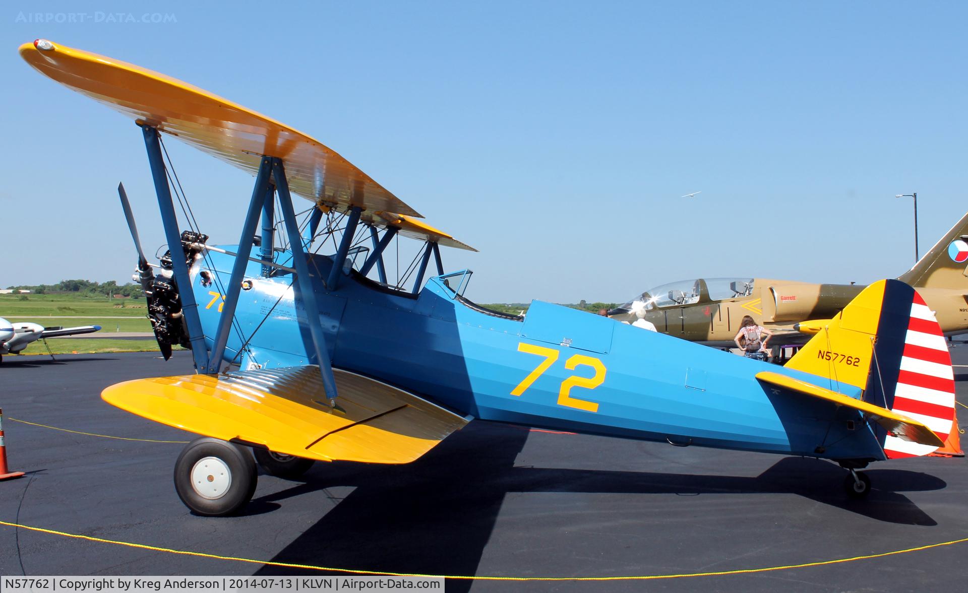 N57762, 1942 Boeing A75L3 C/N 75-2979, 2014 Airlake Fly-in Breakfast