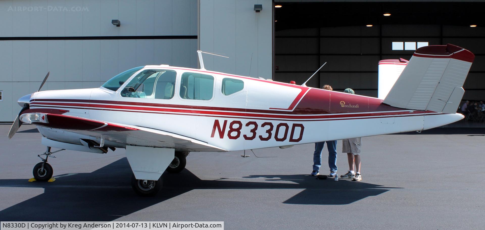 N8330D, 1958 Beech J35 Bonanza C/N D-5483, 2014 Airlake Fly-in Breakfast