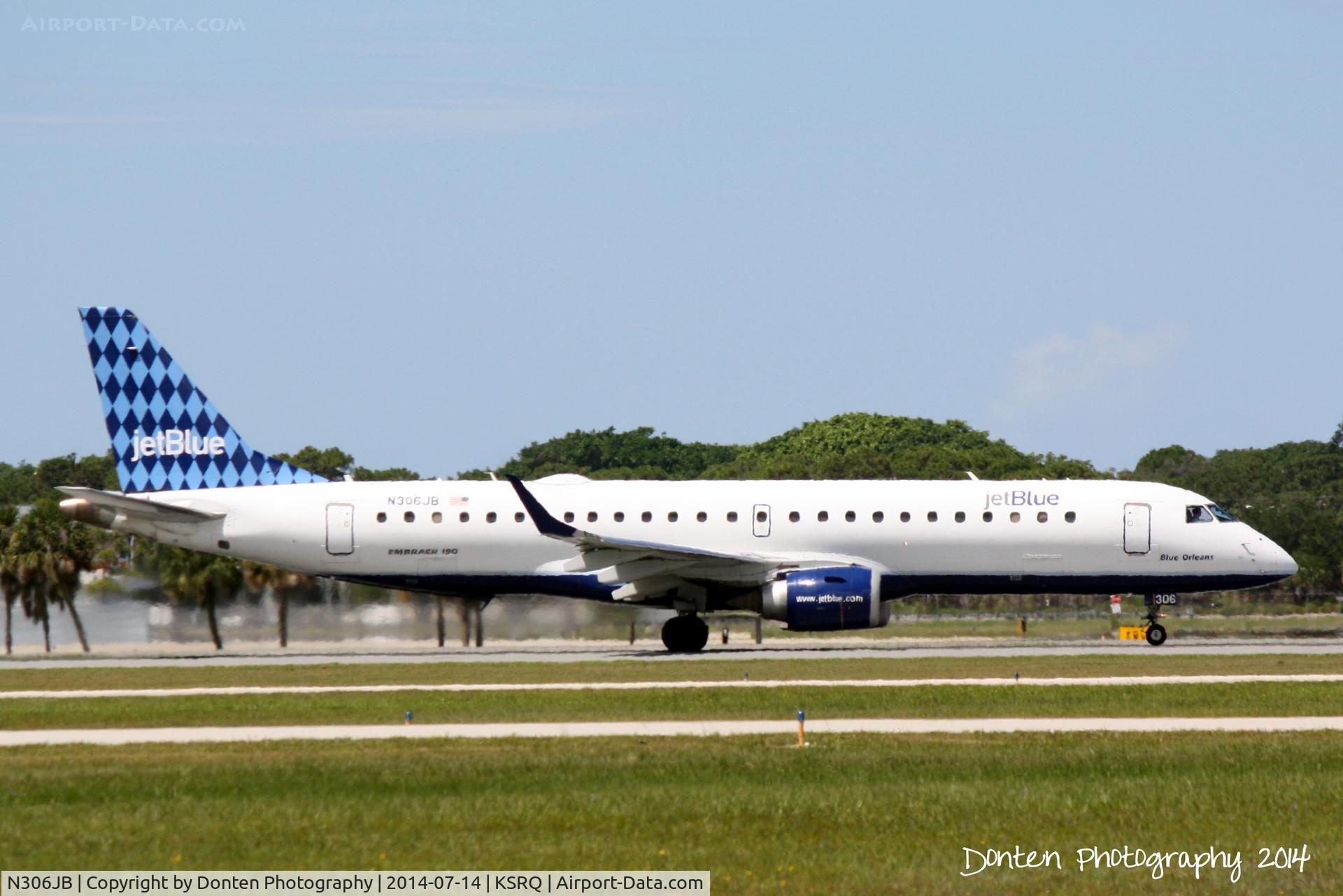 N306JB, 2009 Embraer ERJ-190-100 IGW 190AR C/N 19000272, JetBlue Flight 164 (N306JB) 